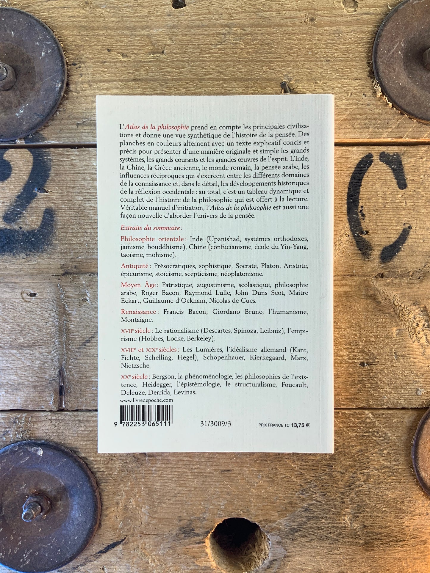 Atlas de la philosophie - Peter Kunzmann, Franz-Peter Buckard et Franz Weidmann