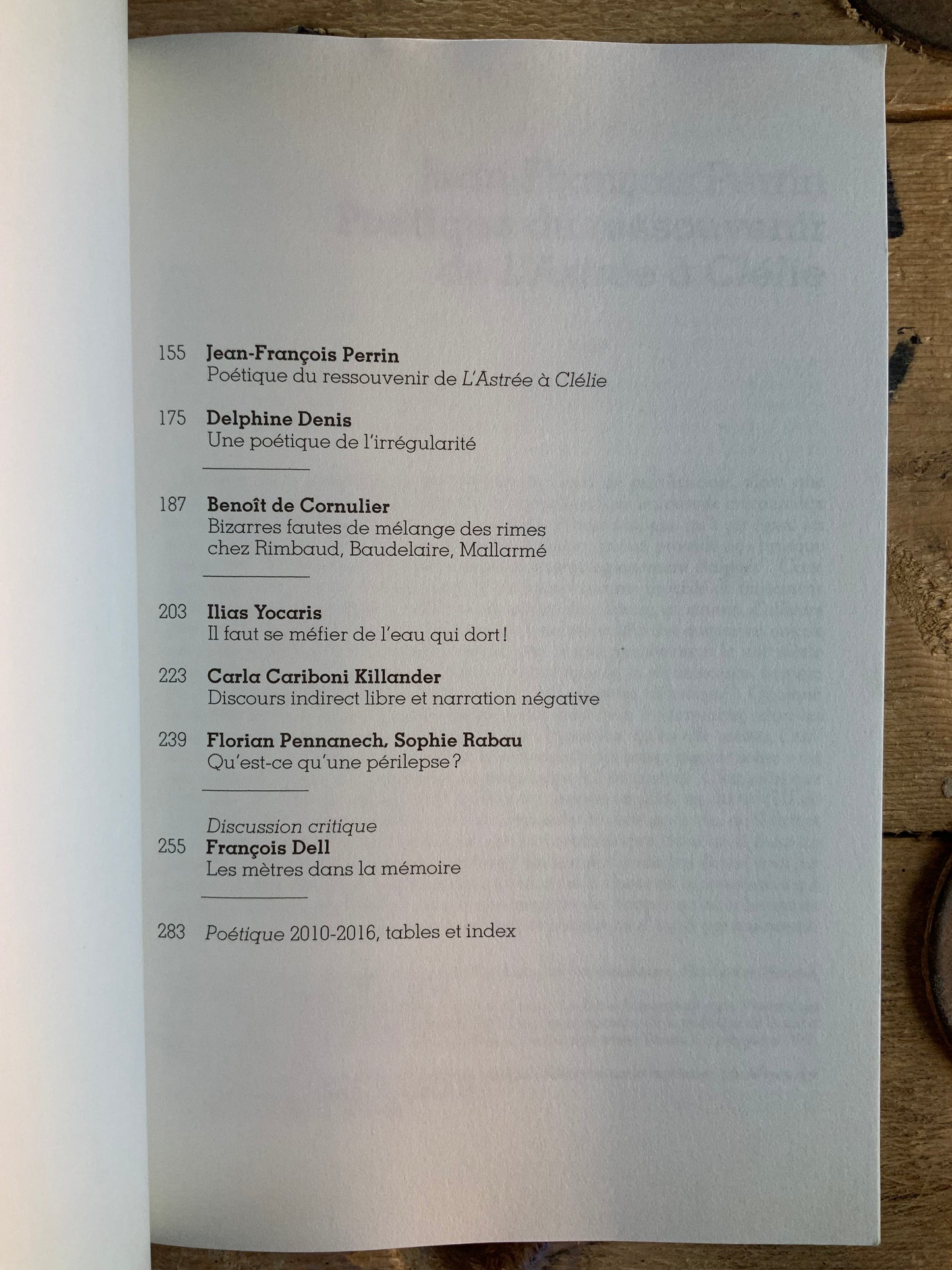 [ Poétique numéro 180 ]