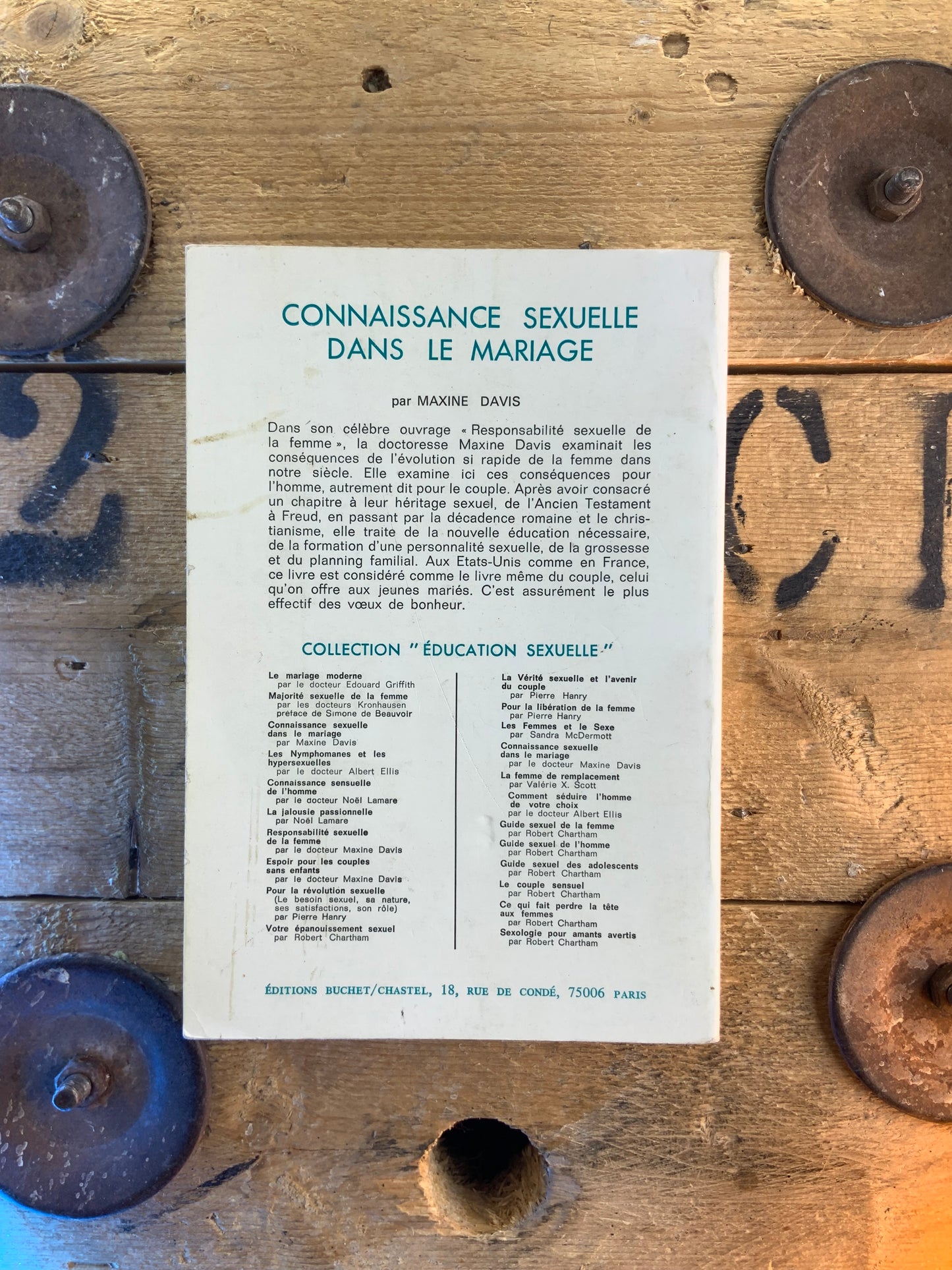 Connaissance sexuelle dans le mariage - Maxine Davis