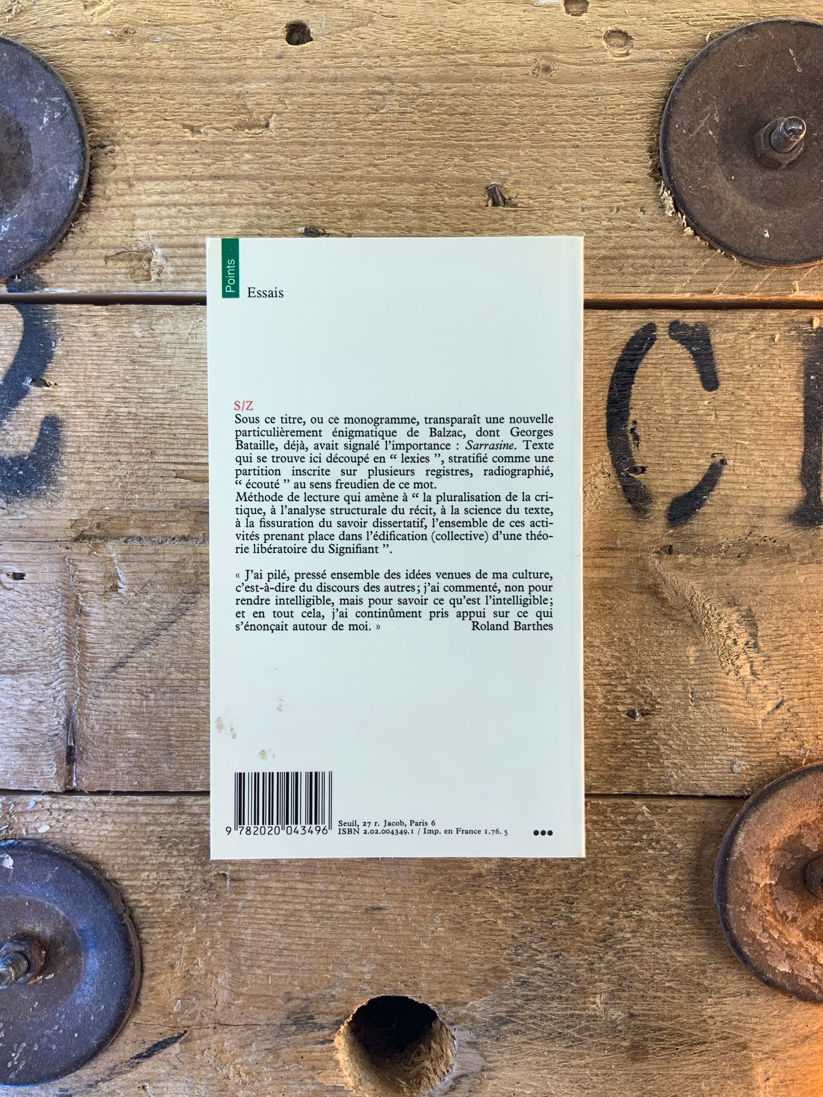 S/Z - Roland Barthes