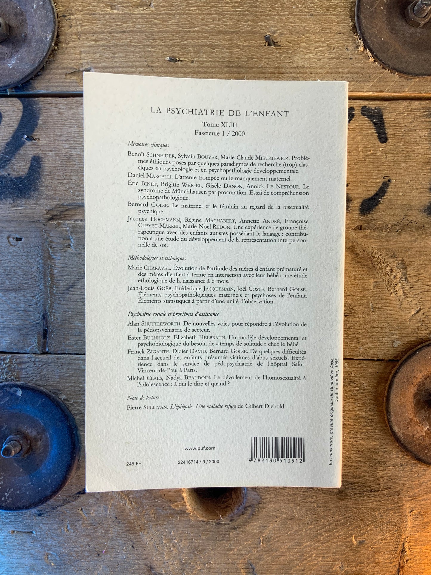 La psychiatrie de l’enfant