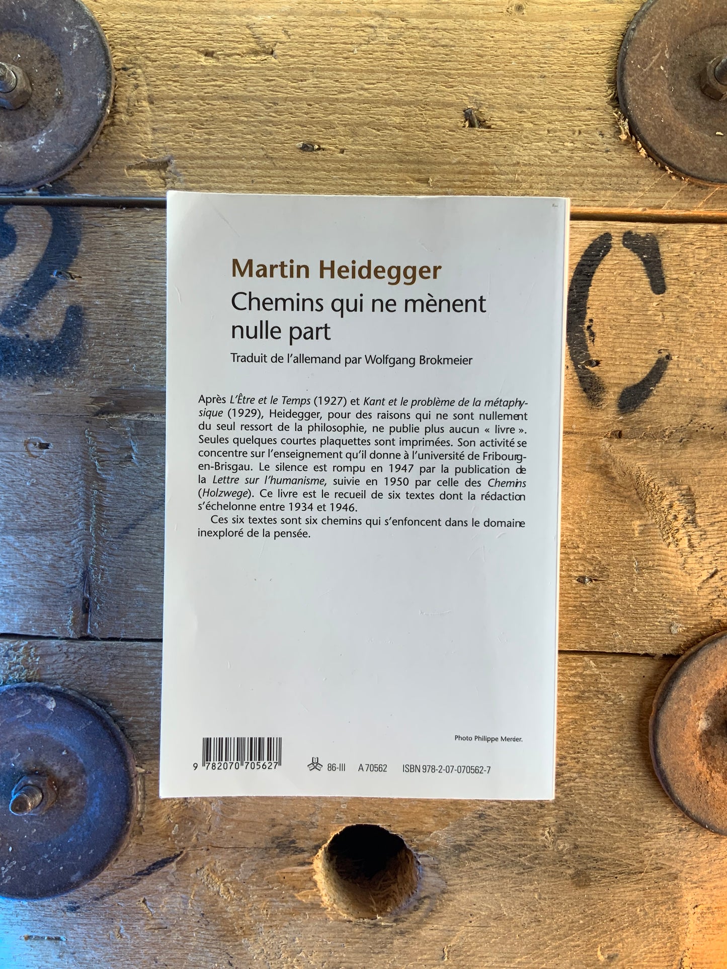 Chemins qui ne mènent nulle part - Martin Heidegger