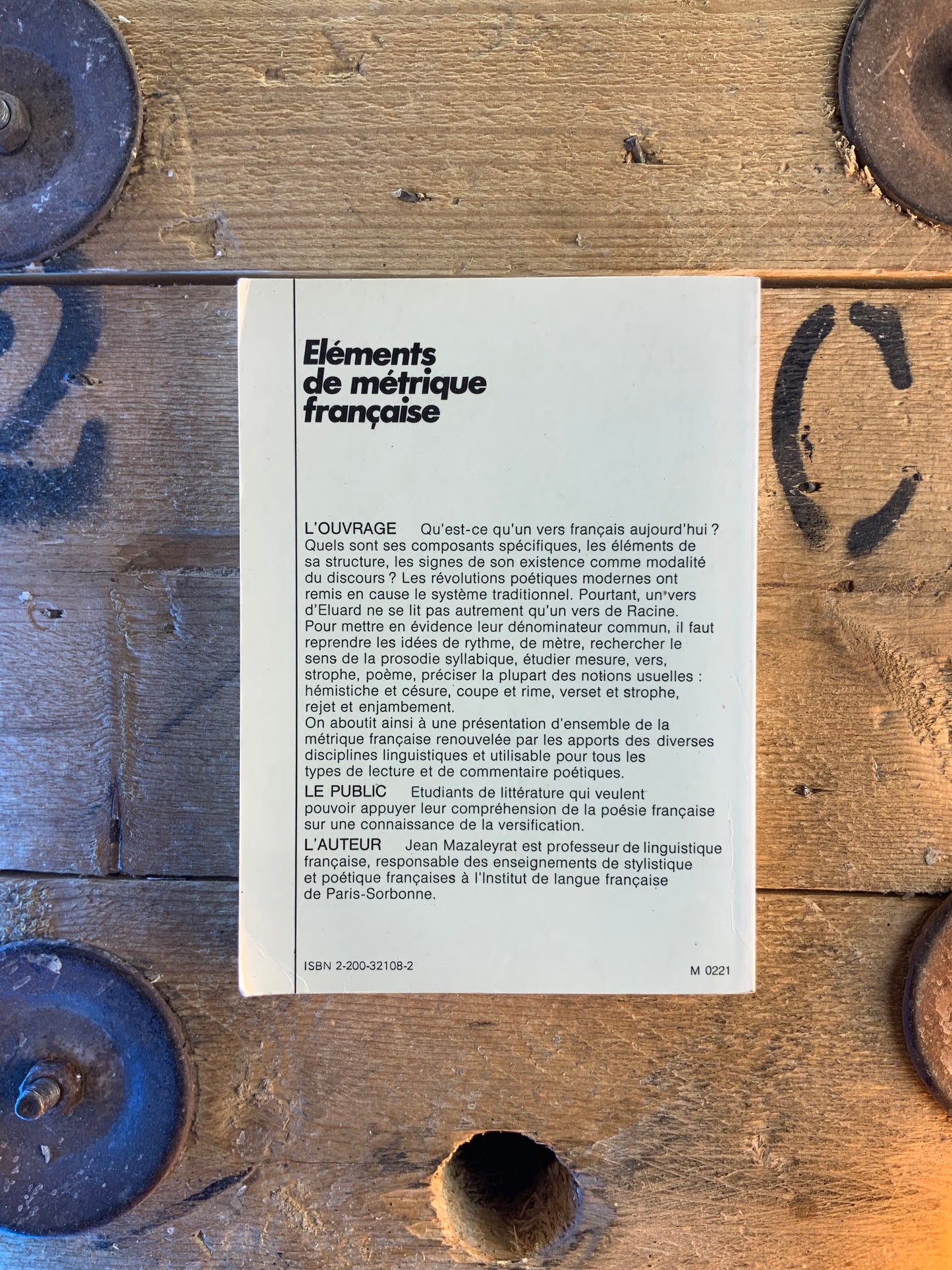 Éléments de métrique française - Jean Mazaleyrat