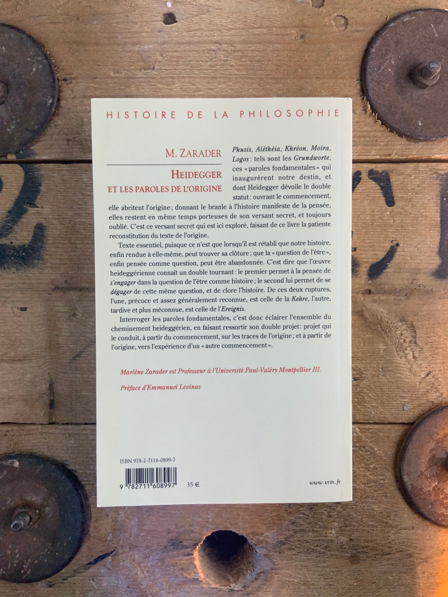 Heidegger et les paroles de l’origine - Marlène Zarader