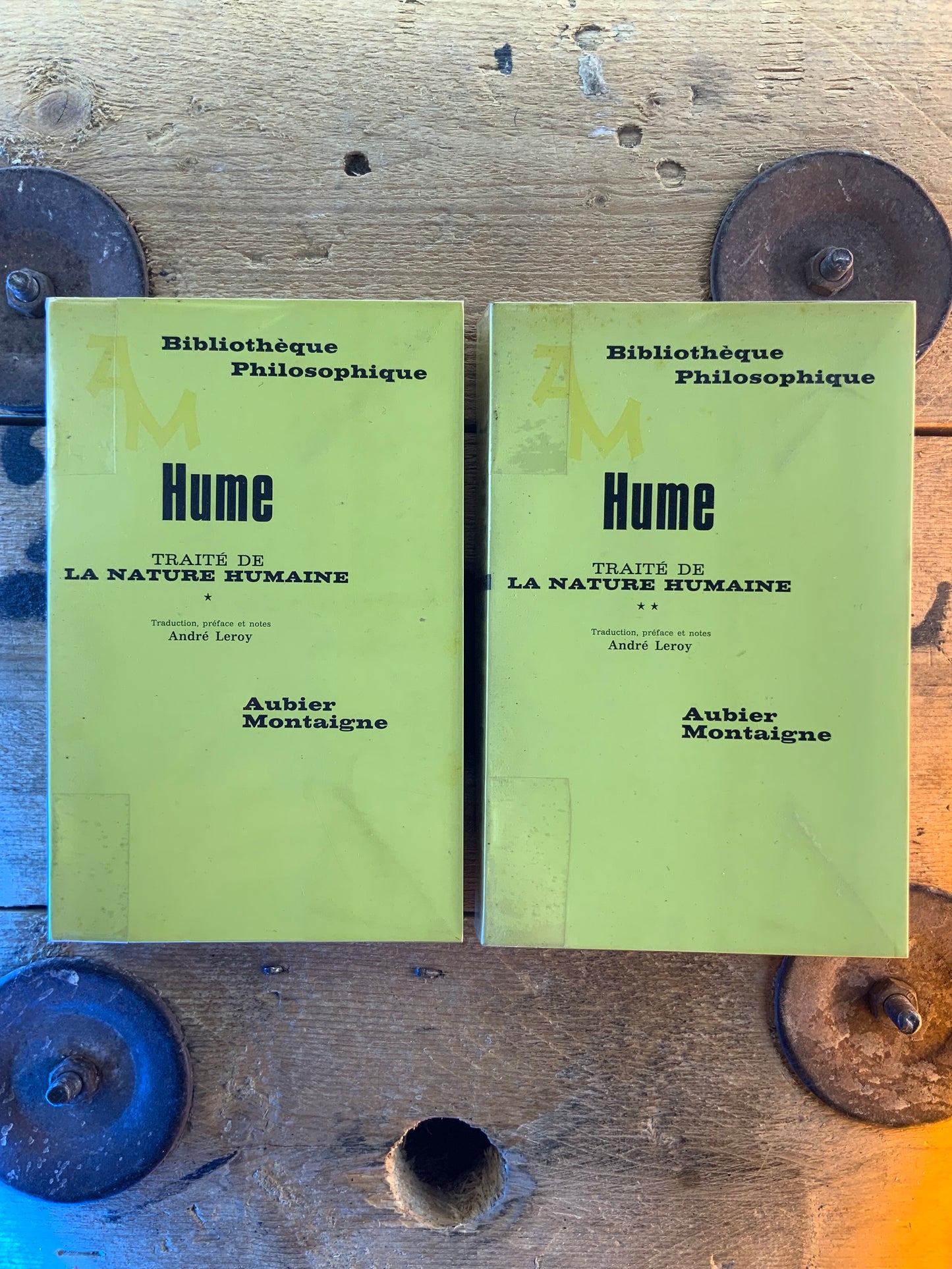 Traité de la nature humaine - David Hume (en deux volumes)