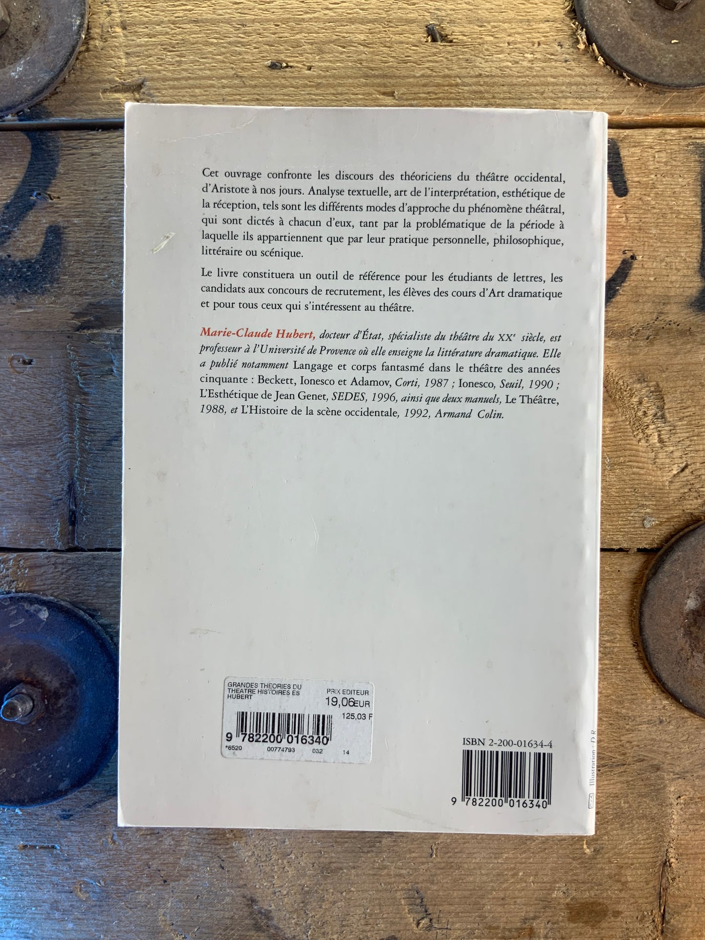 Les grandes théories du théâtre - Marie-Claude Hubert