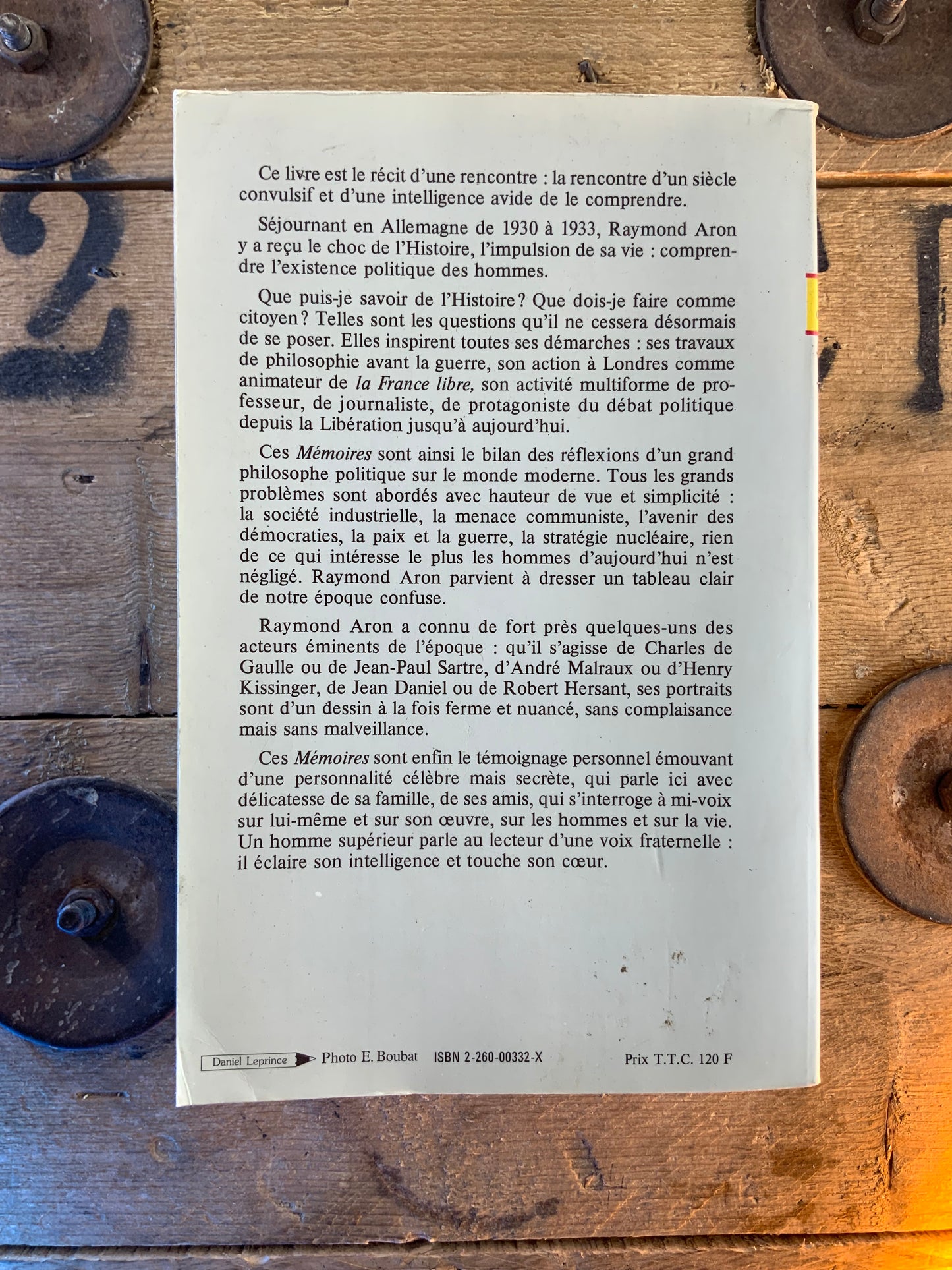 Mémoires Raymond Aron Tomes 1 Et 2 - Presses Pocket 1985 - état Correct