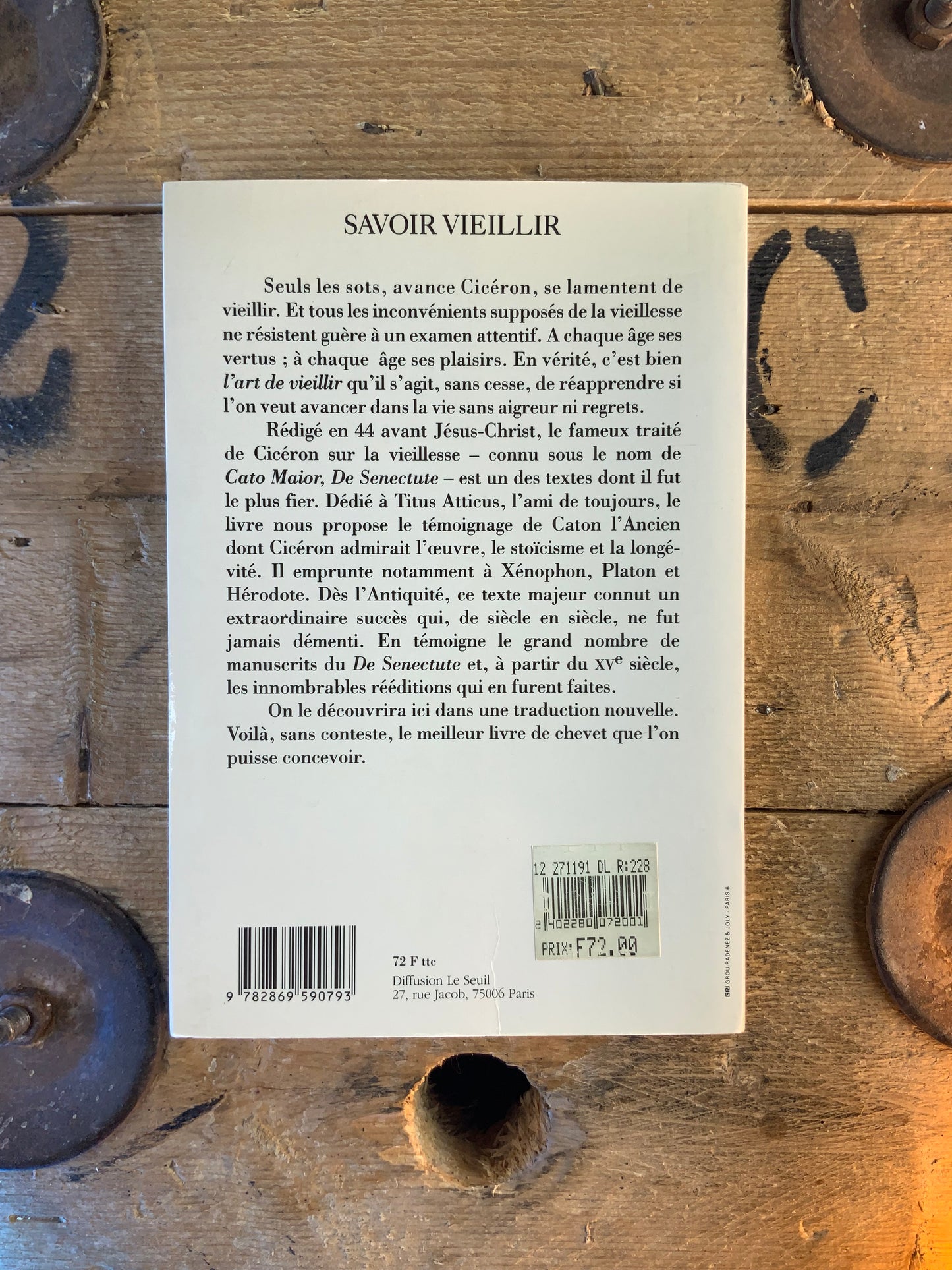 Savoir vieillir - Cicéron