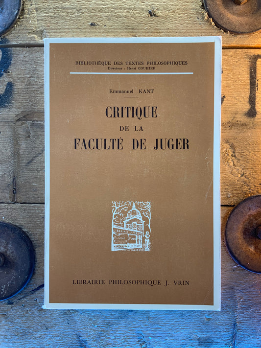 Critique de la faculté de juger - Emmanuel Kant