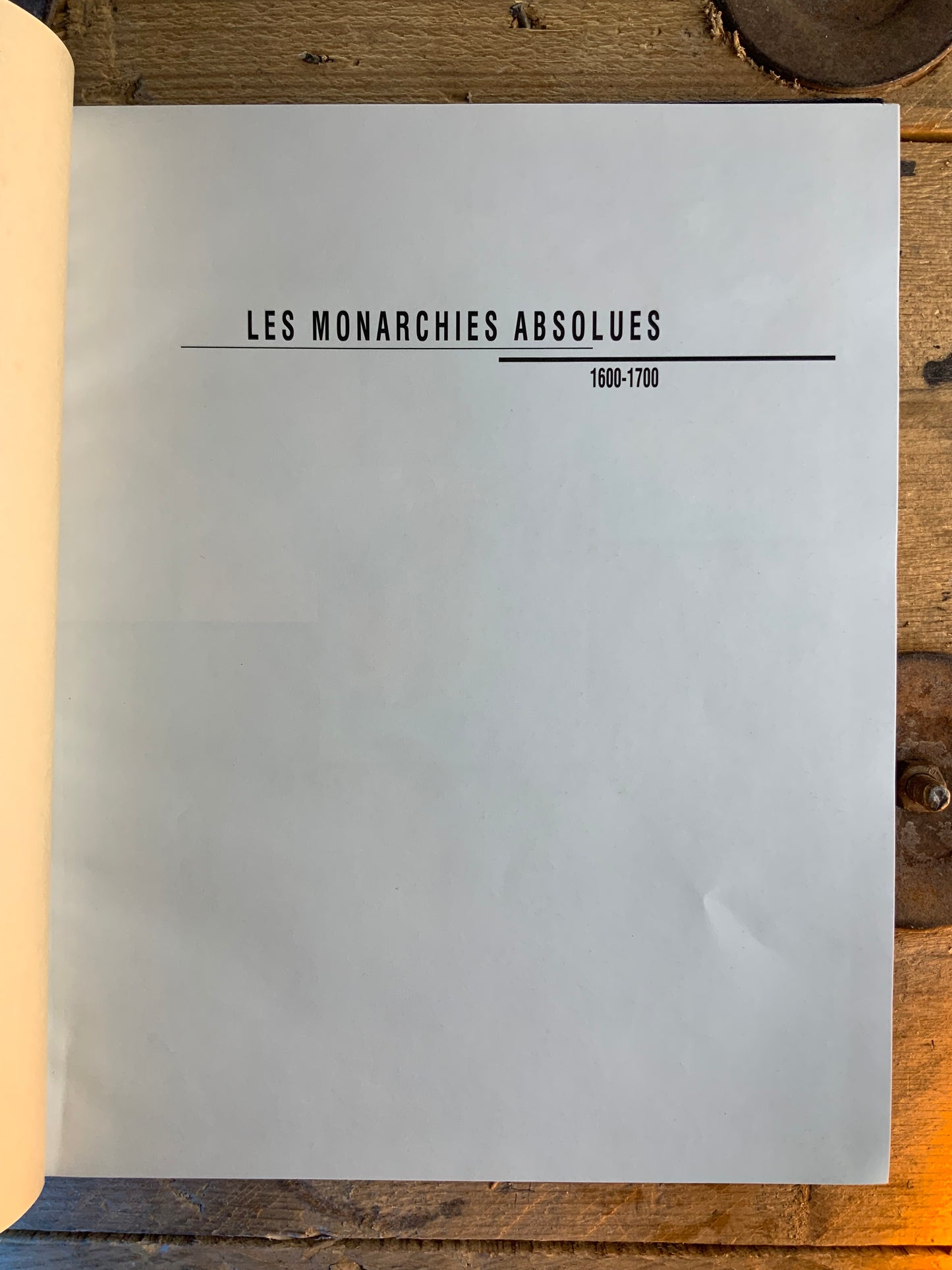 Les monarchies absolues 1600-1700