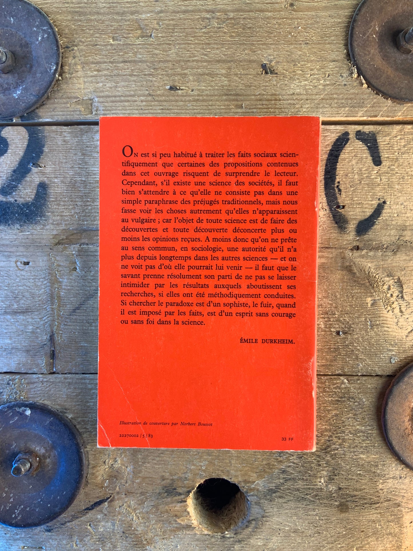 Les règles de la méthode sociologique - Émile Durkheim
