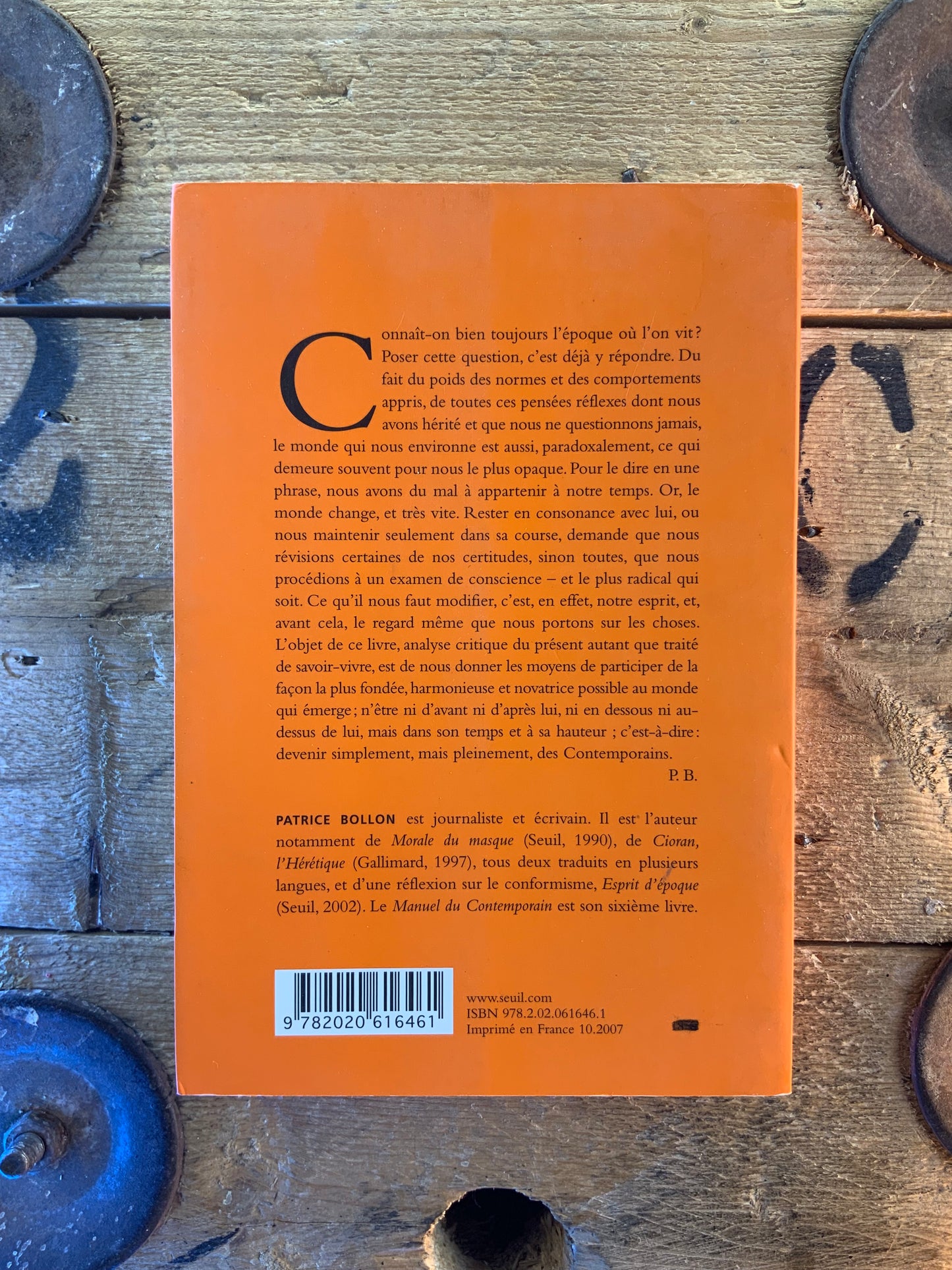 Manuel du contemporain - Patrice Bollon