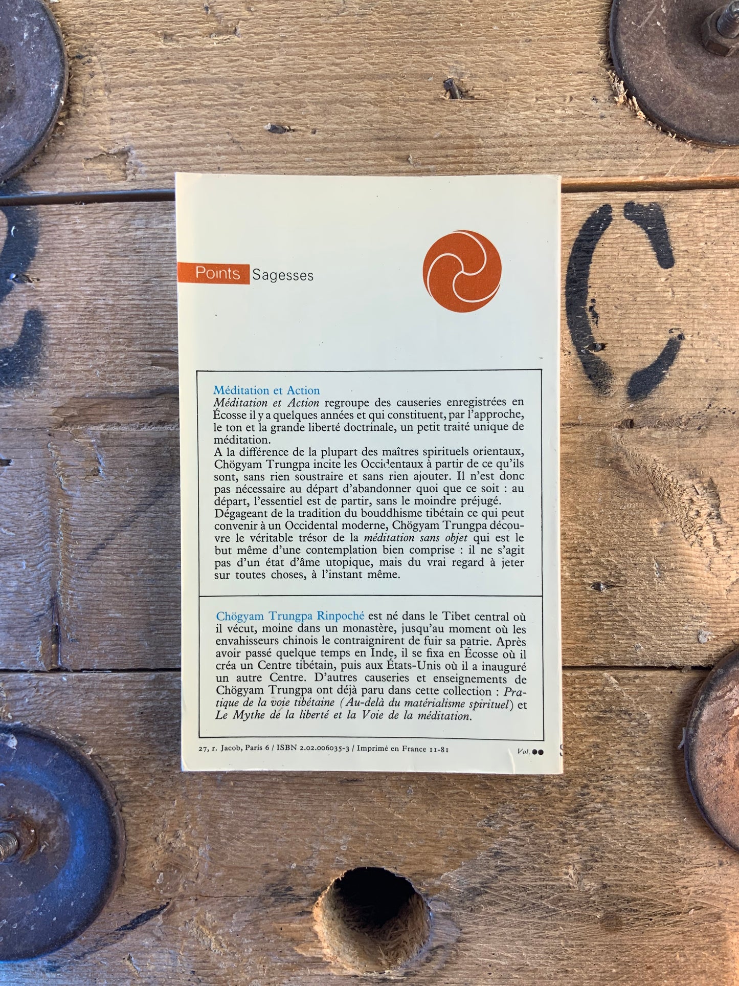 Méditation et action - Chögyam Trungpa