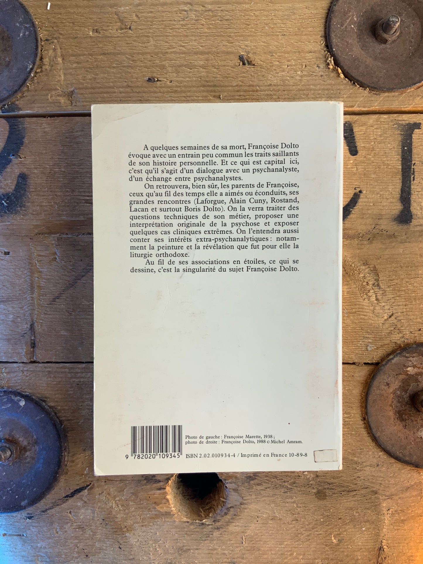 Autoportrait d’une psychalyste 1934-1988 - Françoise Dolto