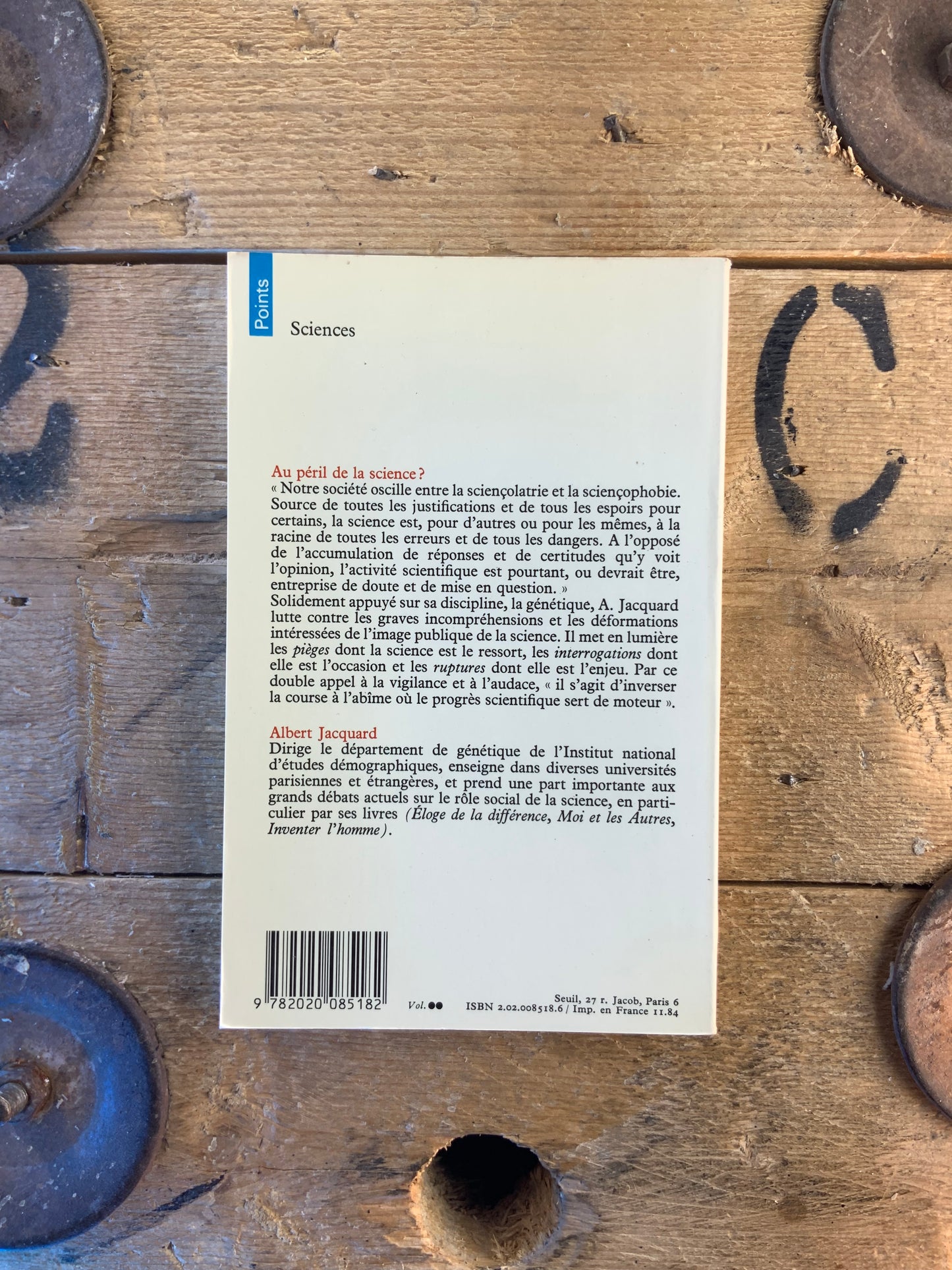 Au péril de la science - Albert Jacquard