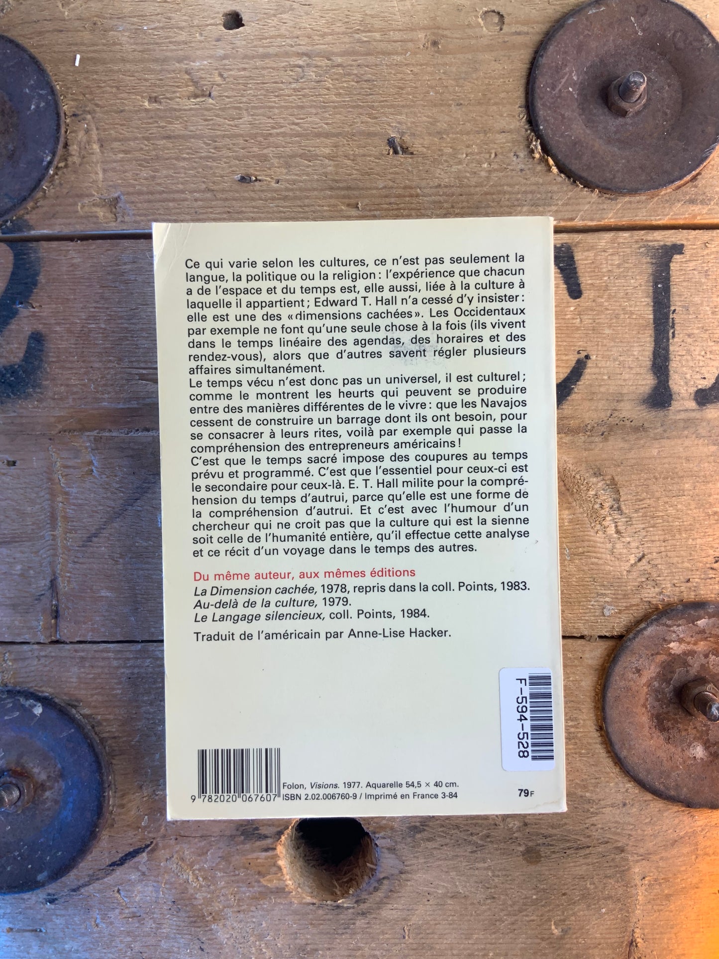 La danse de la vie : temps culturel, temps vécu - Edward T. Hall