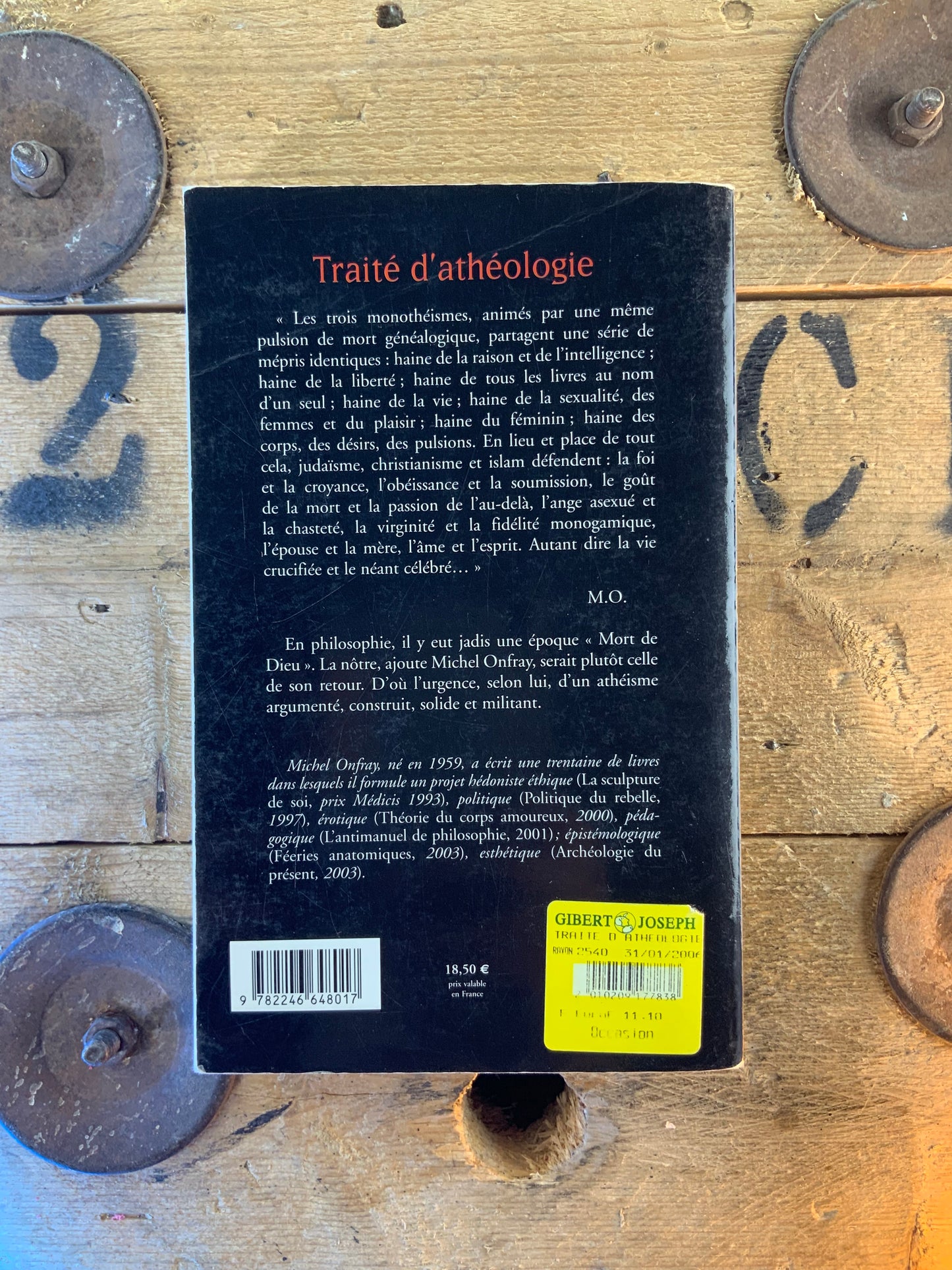 Traité d’athéologie - Michel Onfray