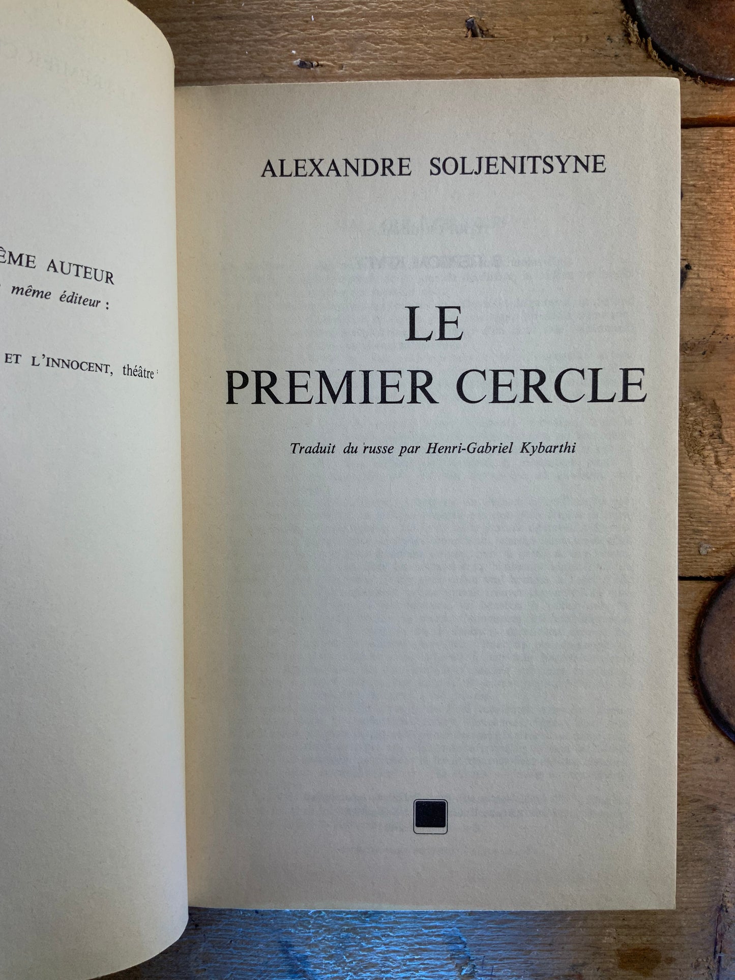 Le premier cercle - Alexandre Soljenitsyne