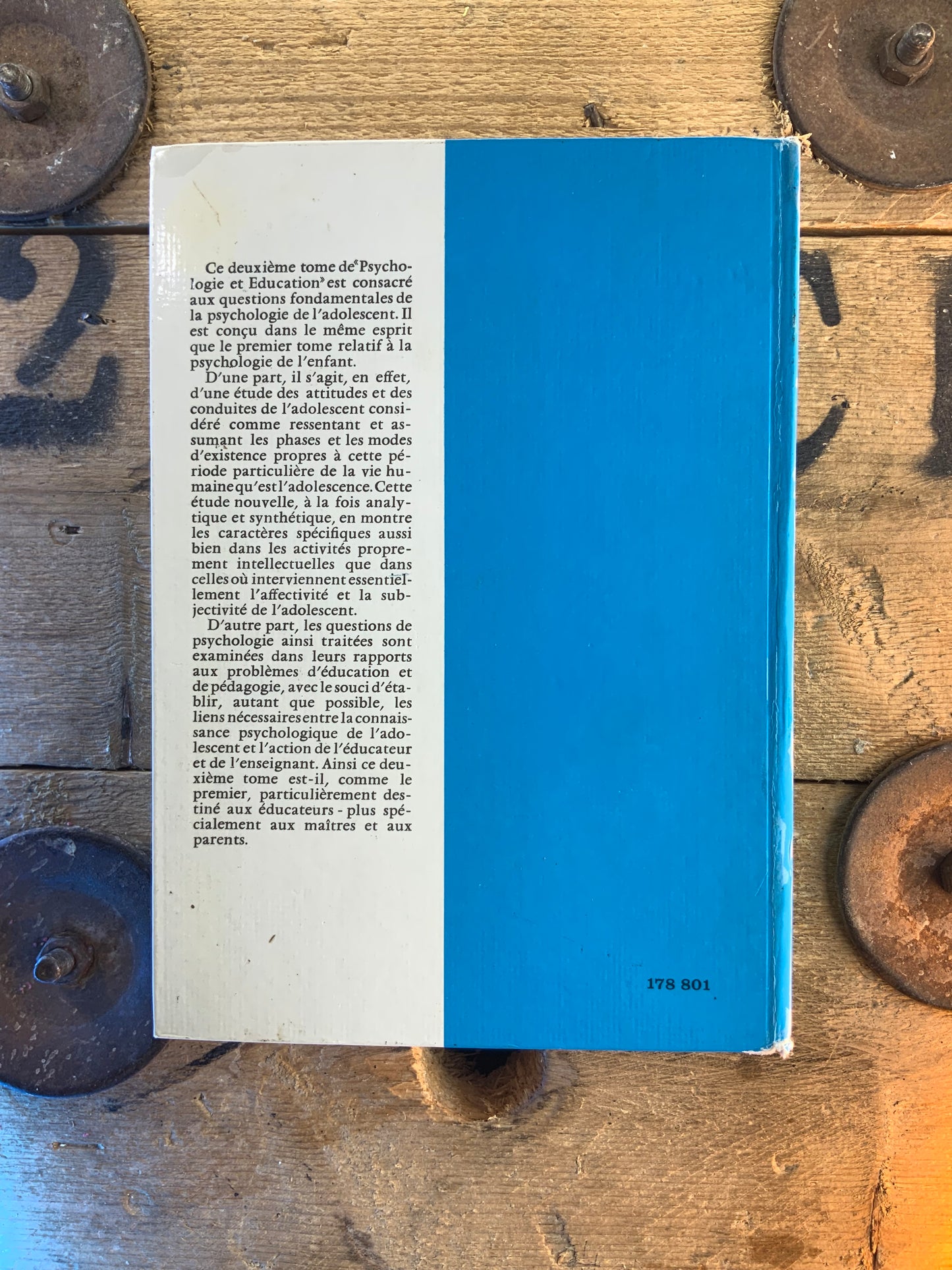 Psychologie et éducation : l’adolescent - J. Leif et J. Delay