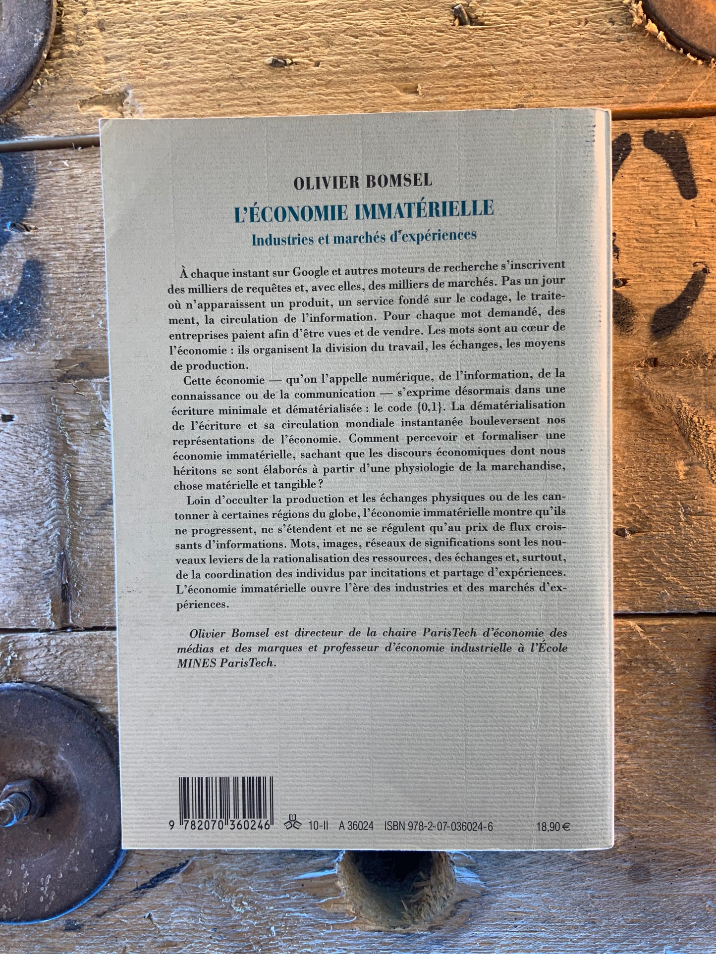 L’économie immatérielle : industries et marchés d’expériences - Olivier Bomsel