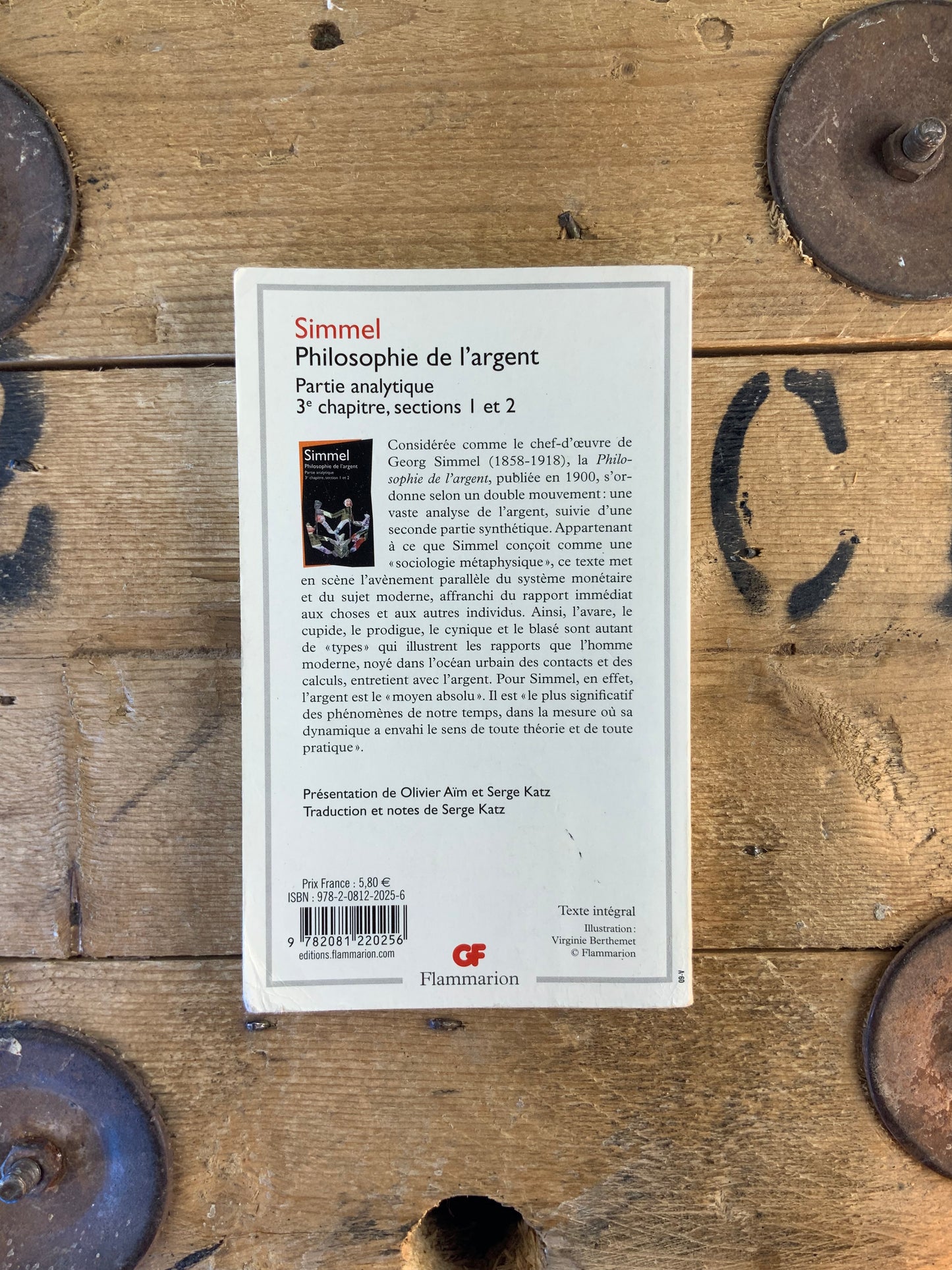 Philosophie de l’argent : partie analytique 3e chapitre, sections 1 et 2 - George Simmel