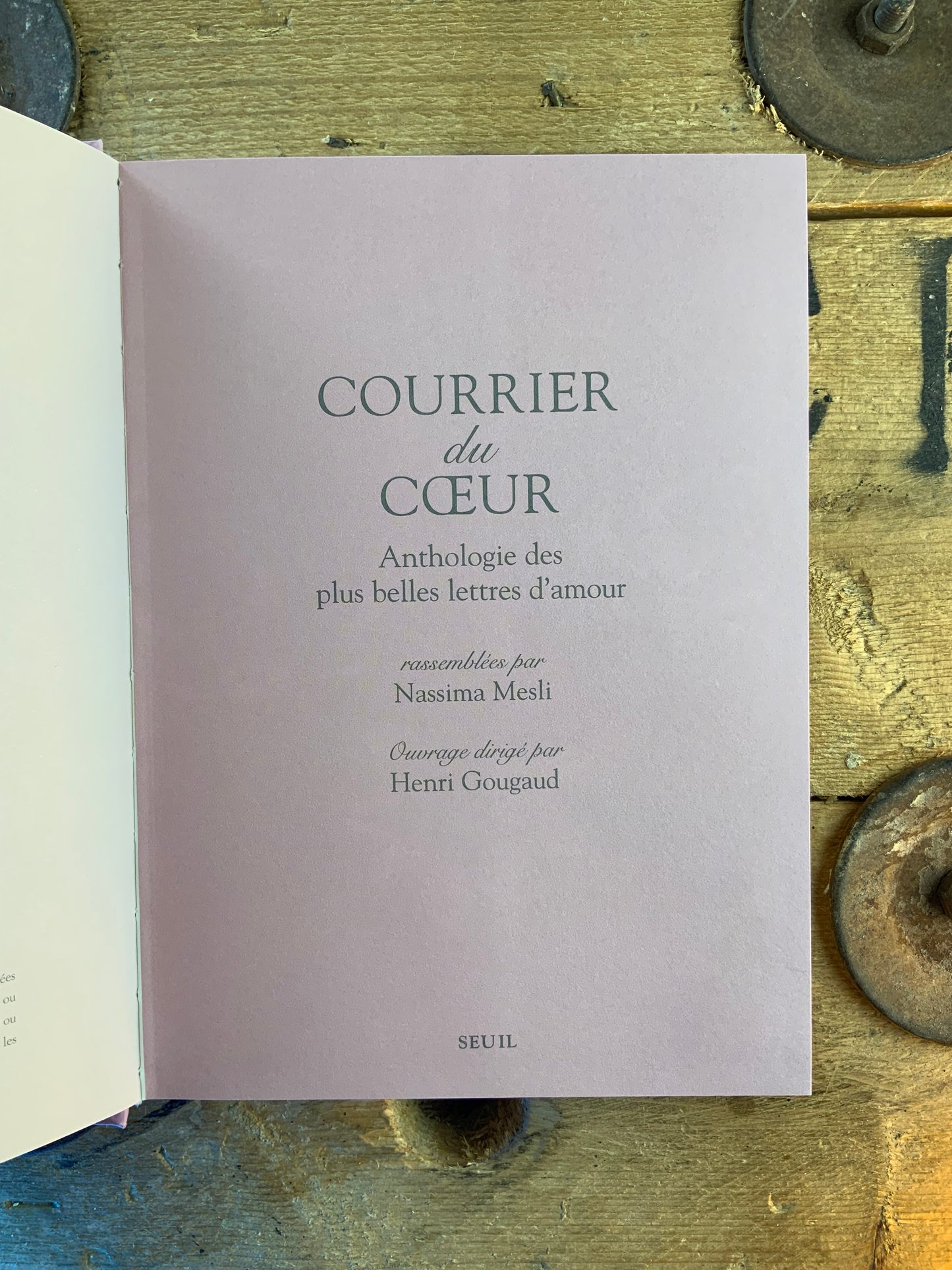 Courrier du Cœur : anthologies des plus belles lettres d’amour - Nassima Mesli