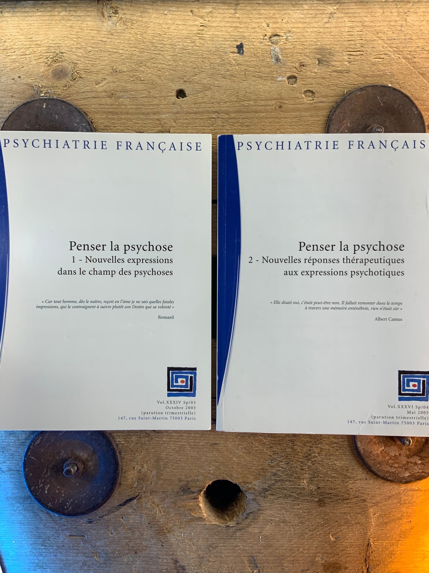 Penser la psychose : 1. Nouvelles expressions dans le champ des psychoses. 2. Nouvelles réponses thérapeutiques aux expressions psychotiques [ Psychiatrie française ] - Vol. XXXIV SP/03 et XXXVI SP/04