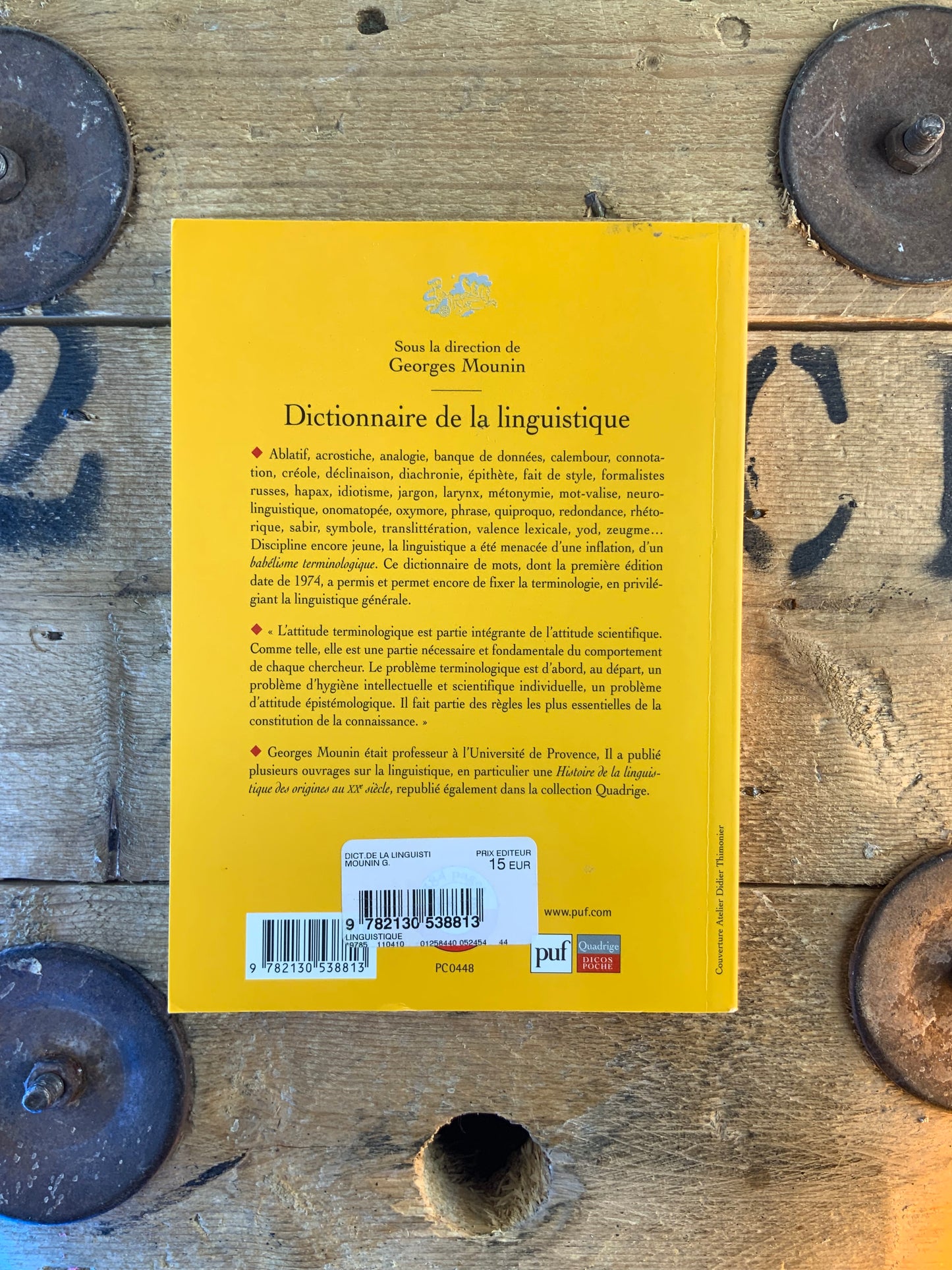 Dictionnaire de la linguistique - Georges Mounin