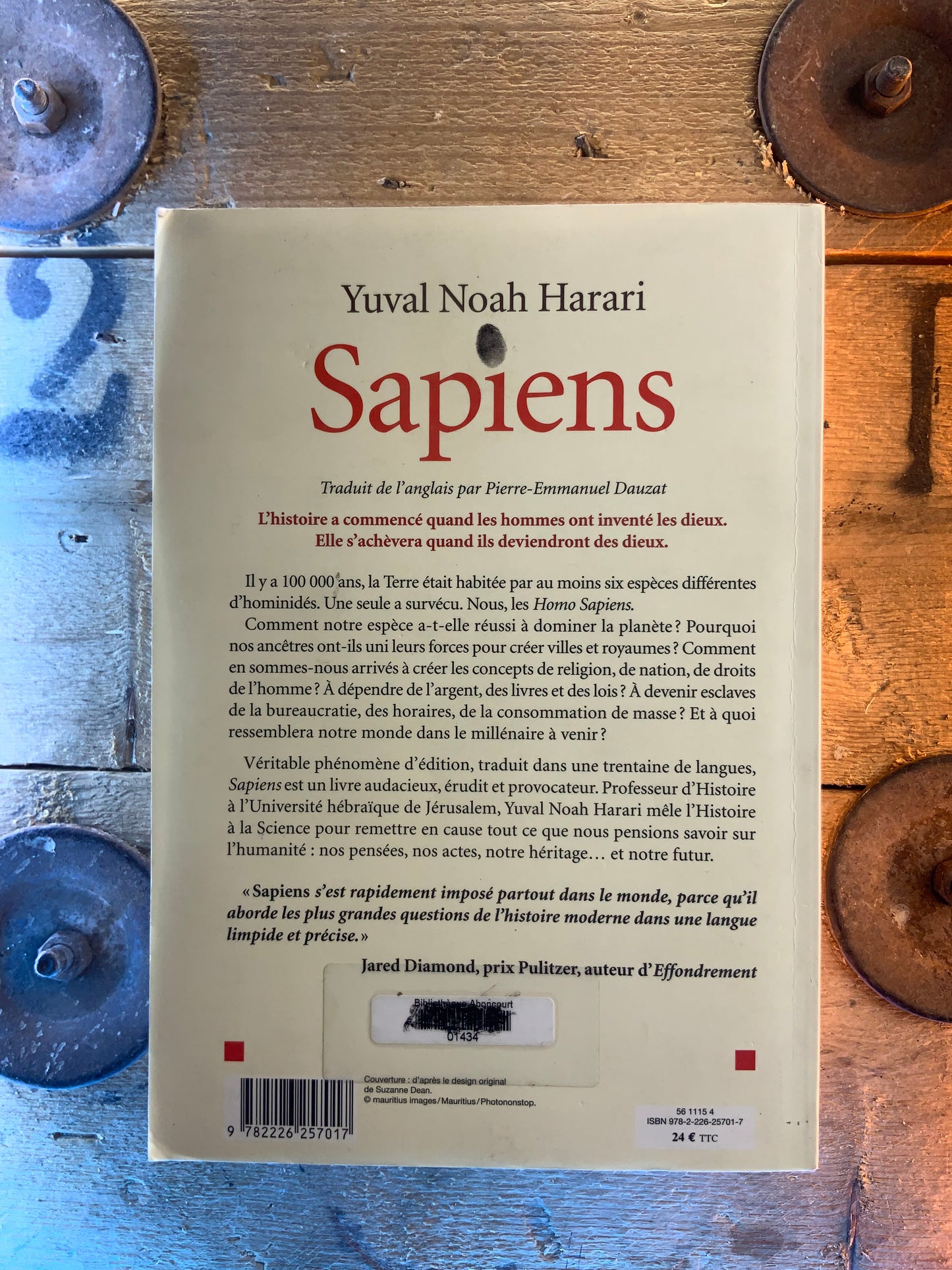 Sapiens : une brève histoire de l’humanité - Yuval Noah Harari