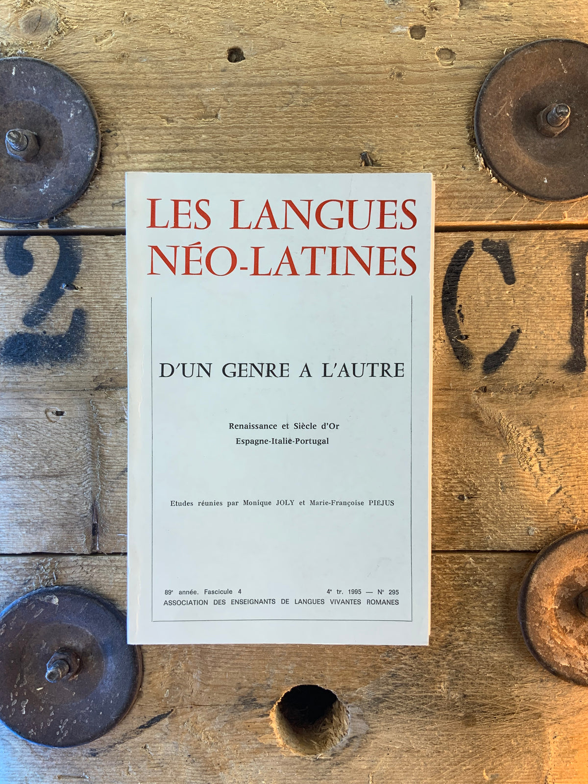 D’un genre à l’autre : Renaissance et siècle d’Or [ Les Langues Néo-Latines ] - 4e trimestre 1995 - n° 295