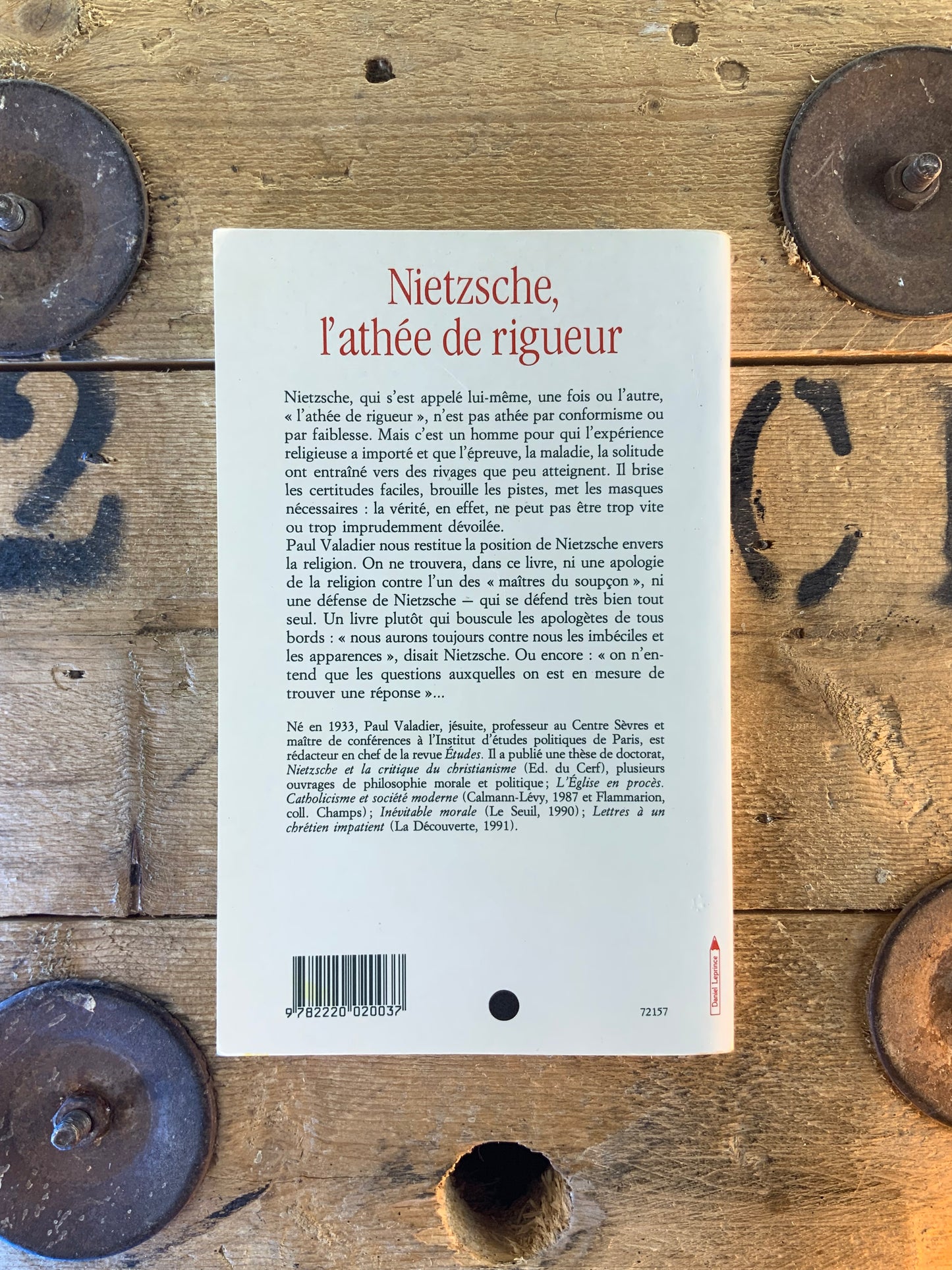 Nietzsche, l’athée de rigueur - Paul Valadier
