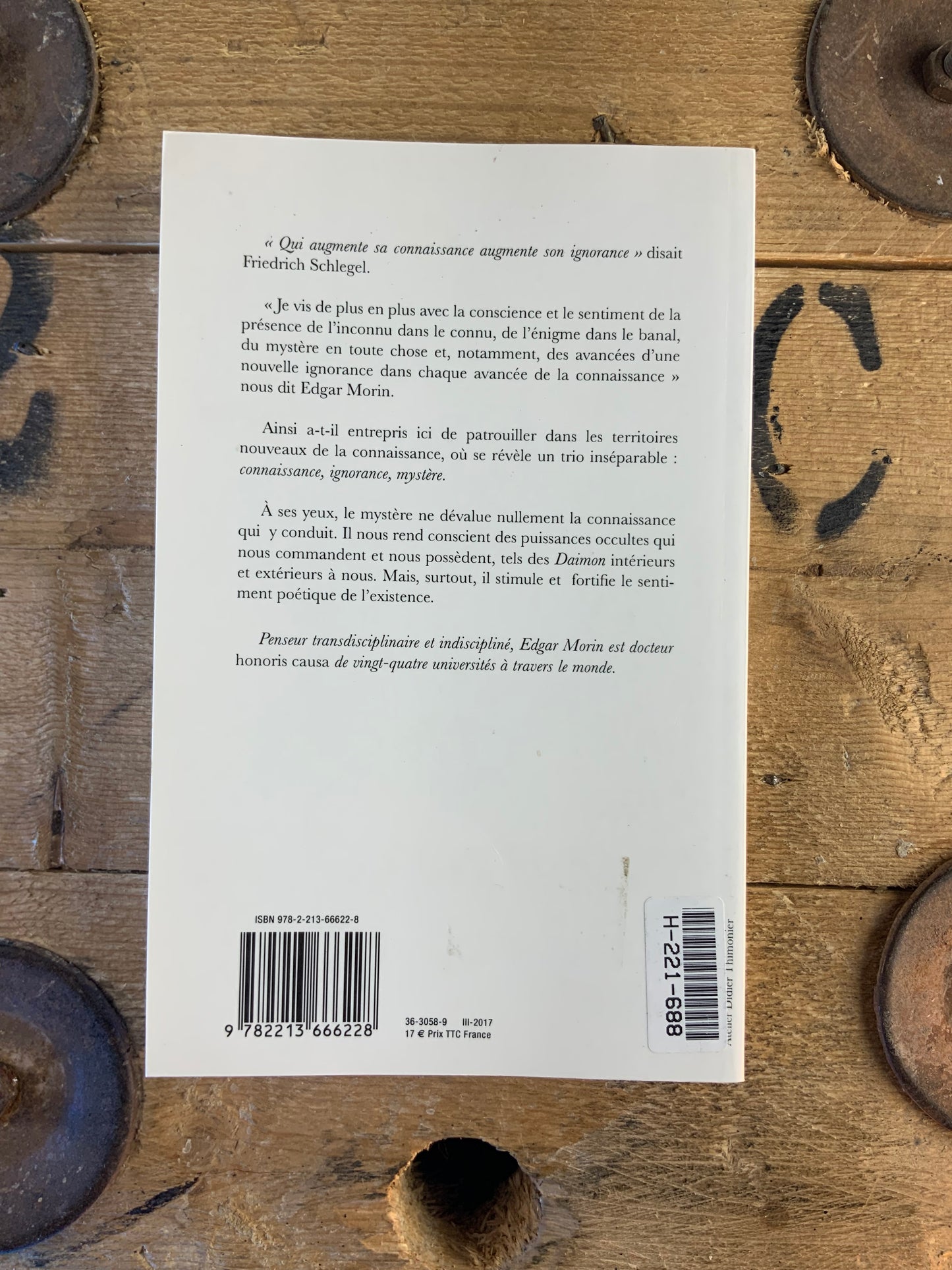 Connaissance, Ignorance, Mystère - Edgar Morin