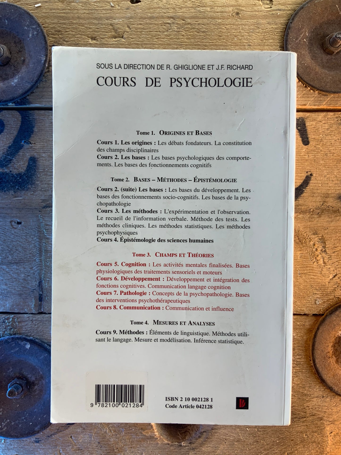 Cours de psychologie : Champs et théories
