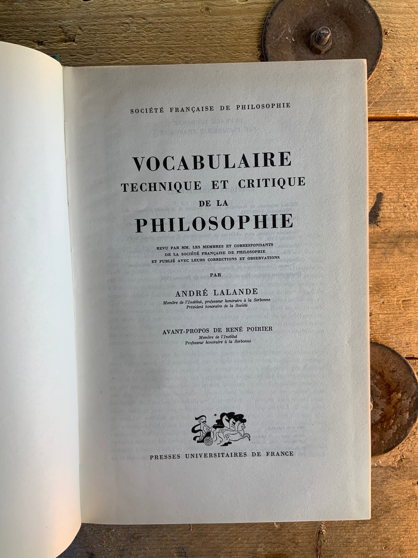 Vocabulaire technique et critique de la philosophie - André Lalande