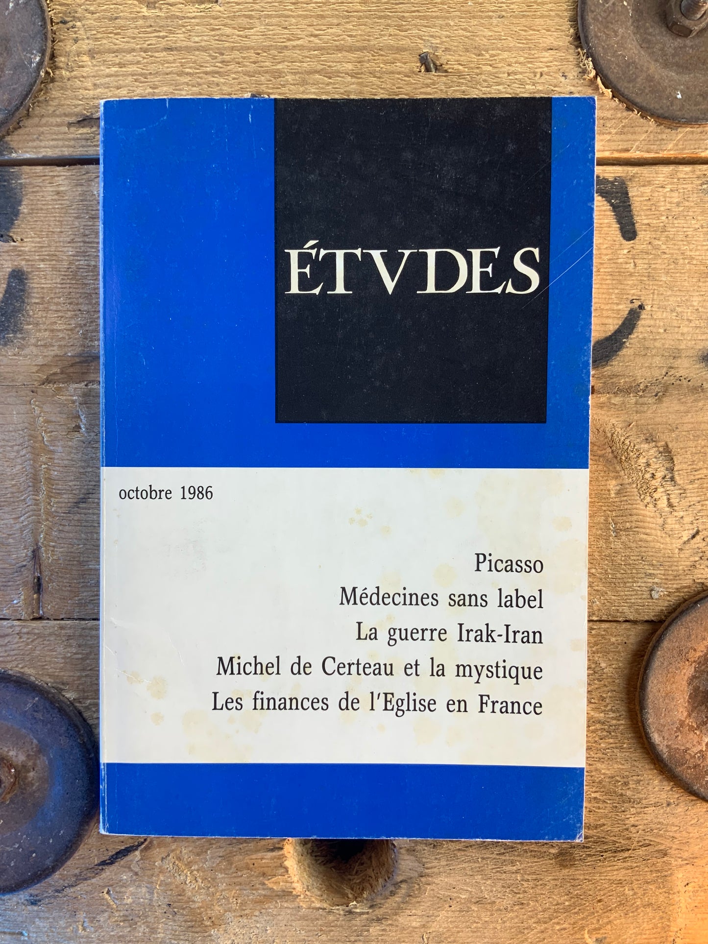Revues Études - Octobre 1986 - n° 4