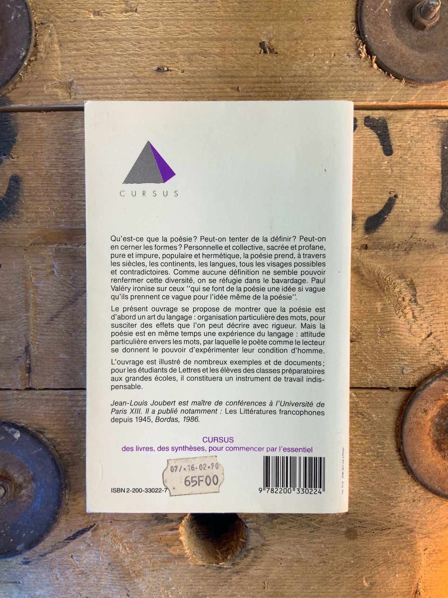 La poésie - Jean-Louis Joubert