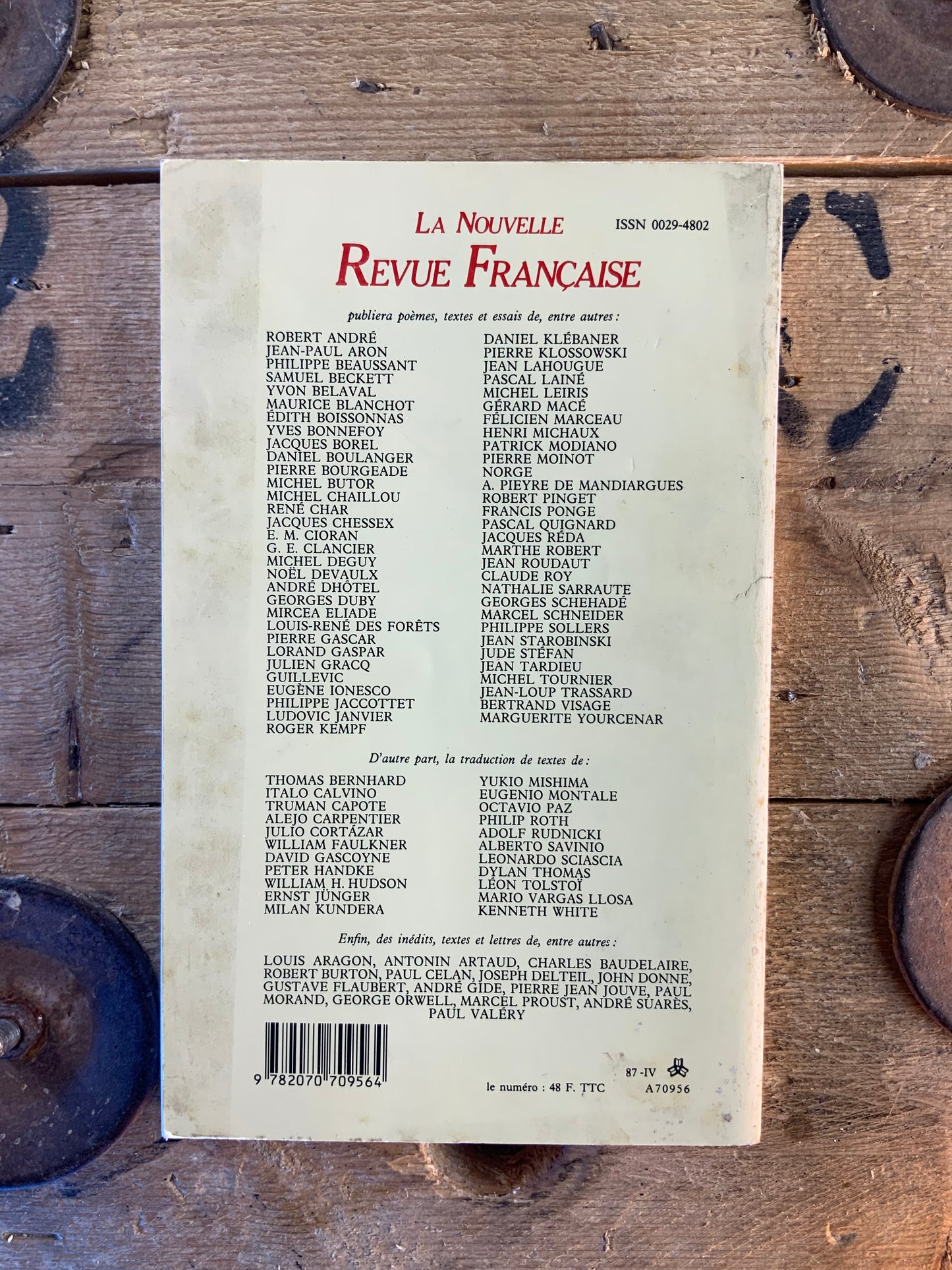 N.R.F numéro 411 [ La Nouvelle Revue Française ]