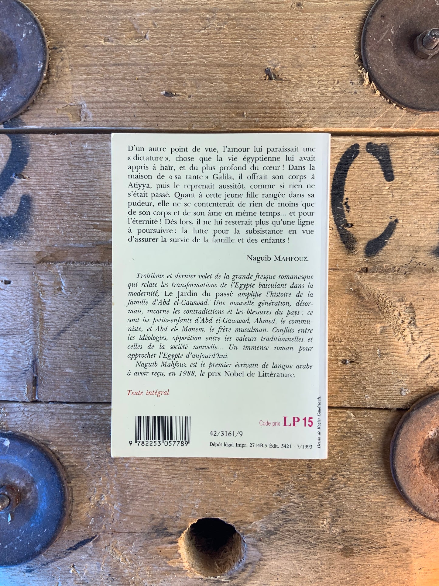 Le jardin du passé - Naguib Mahfouz