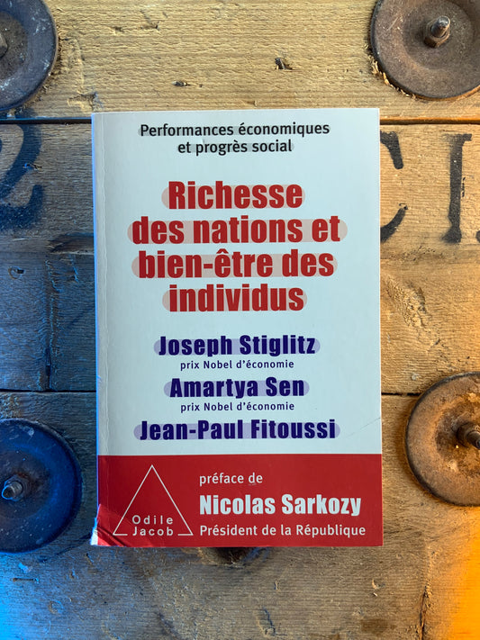 Richesse des nations et bien-être des individus - Joseph  E. Stiglitz , Amartya Sen , Jean-Paul Fitoussi