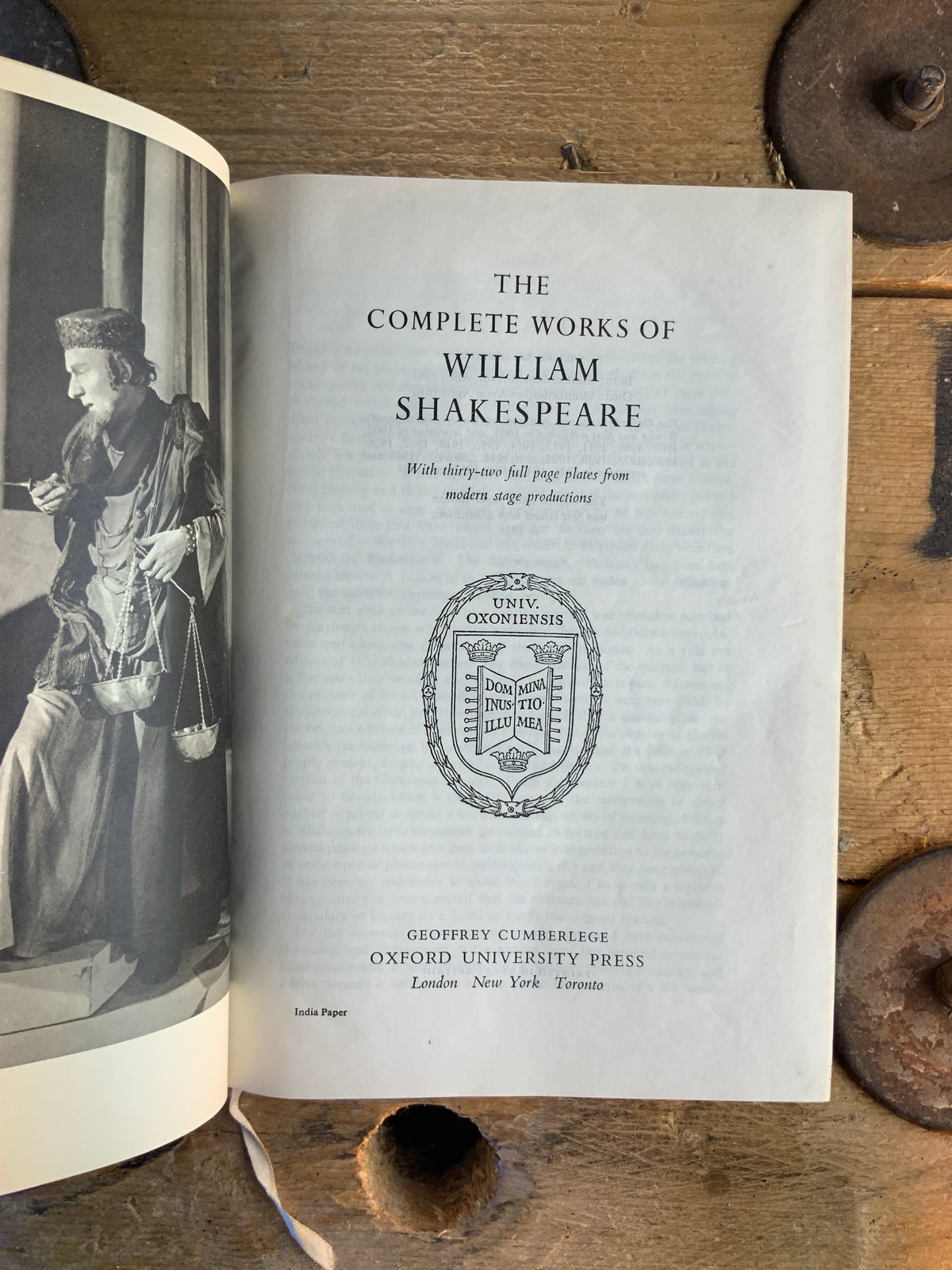 The Complete Works of William Shakespeare, with thirty-two full page plates from modern stage production