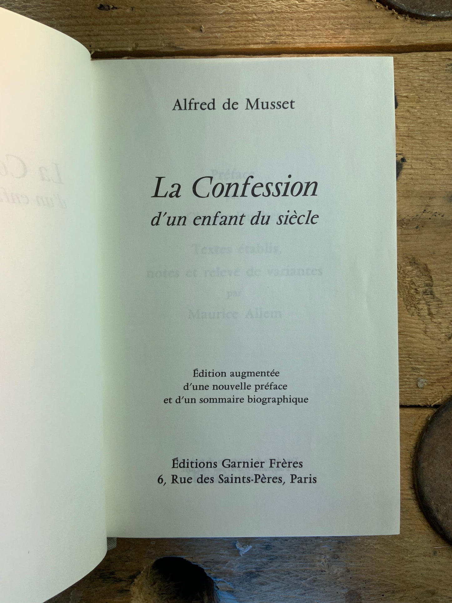 La Confession d’un enfant du siècle - Alfred de Musset