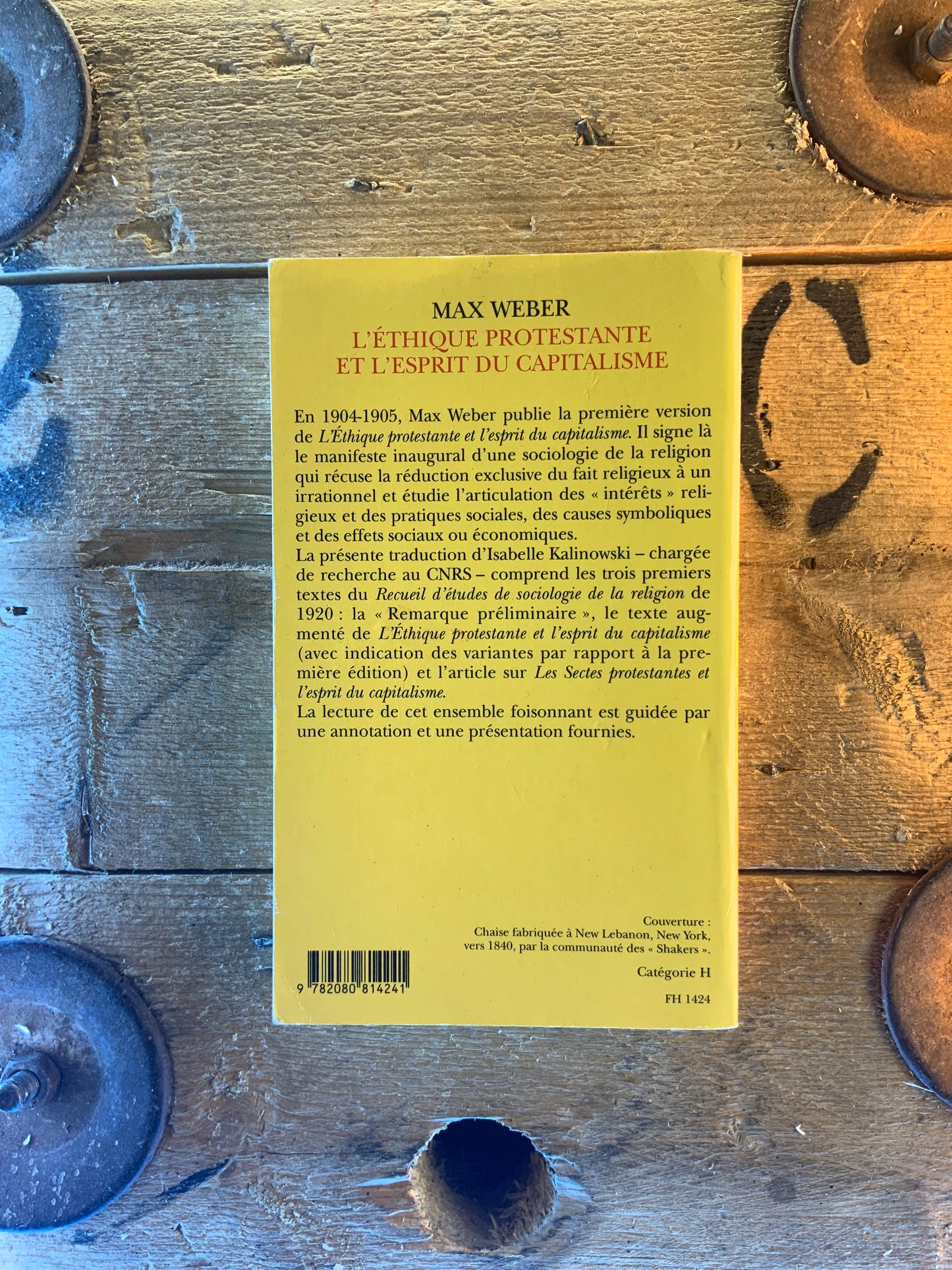 L’éthique protestante et l’esprit du capitalisme - Max Weber