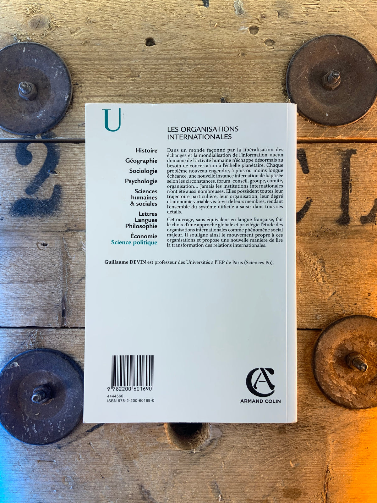 Les organisations internationales - Guillaume Devin