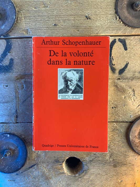 De la volonté dans la nature - Arthur Schopenhauer