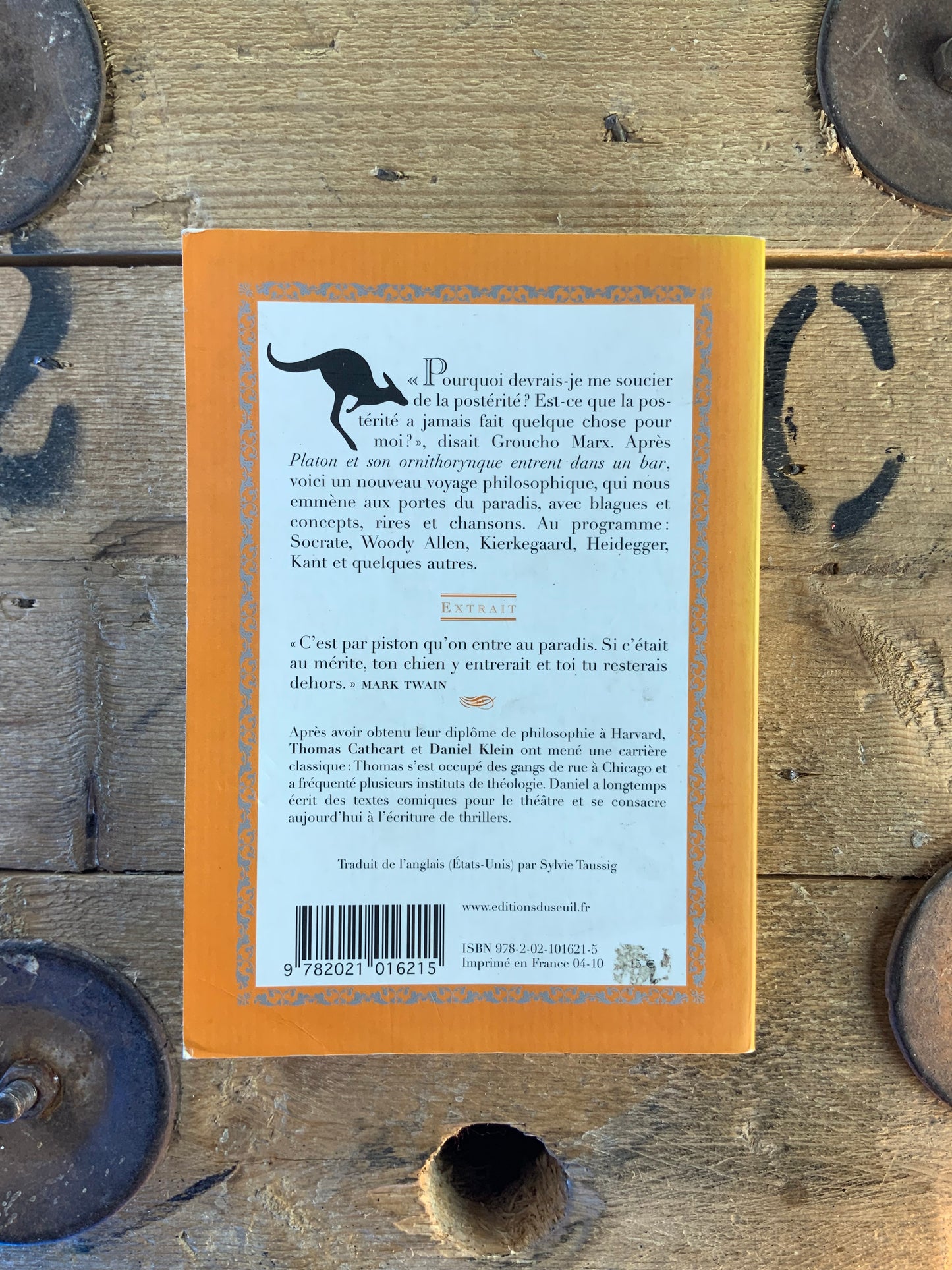 Kant et son kangourou franchissent les portes du paradis - Petite philosophie de la vie et après par les blagues
