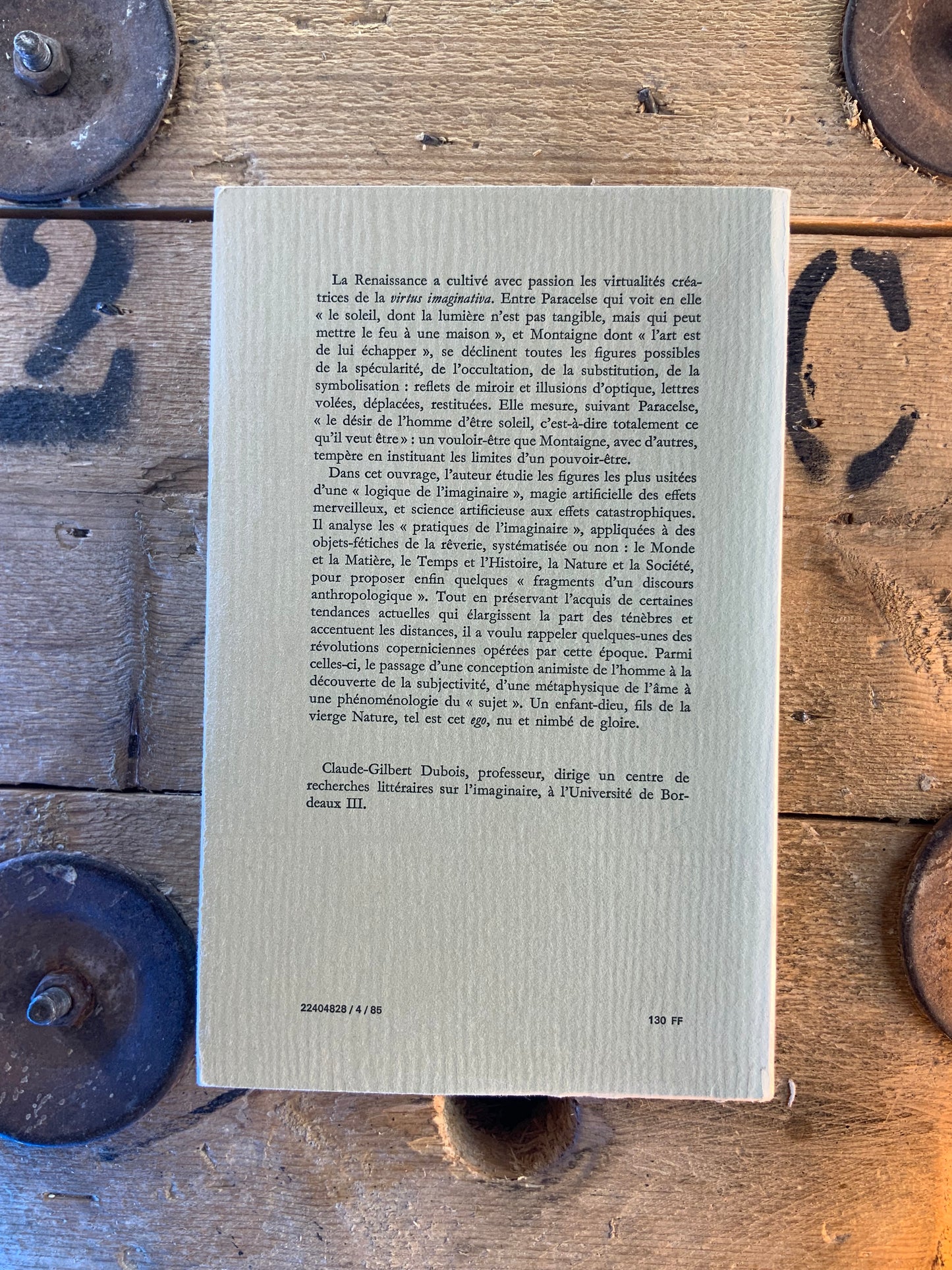 L’imaginaire de la renaissance - Claude-Gilbert Dubois