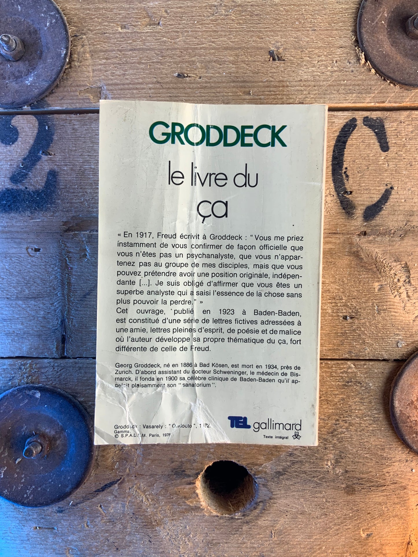 Le livre du ça - Groddeck