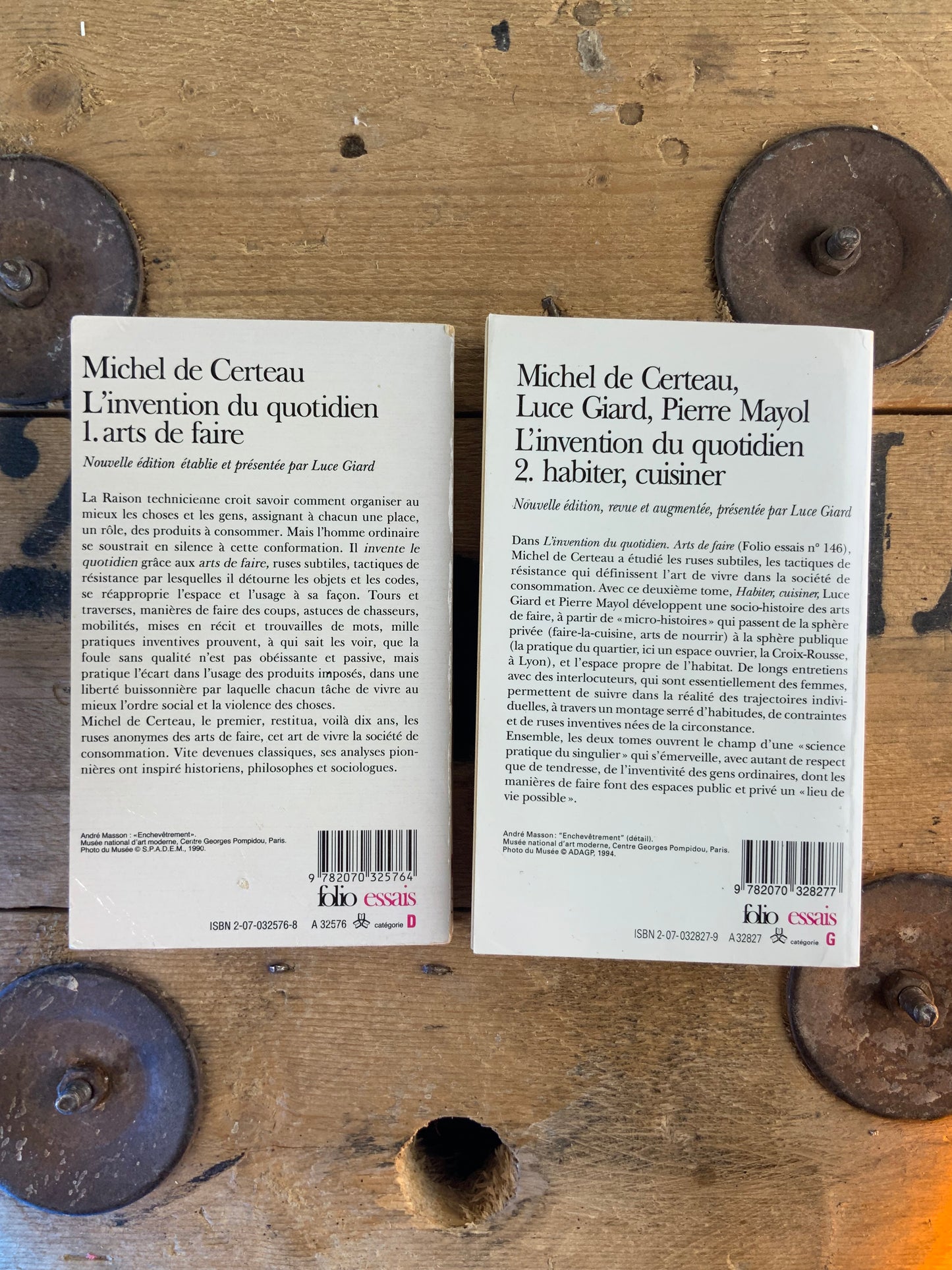 L’invention du quotidien : 1. Arts de faire 2. Habiter cuisiner - Michel De Certeau ( en 2 volumes )