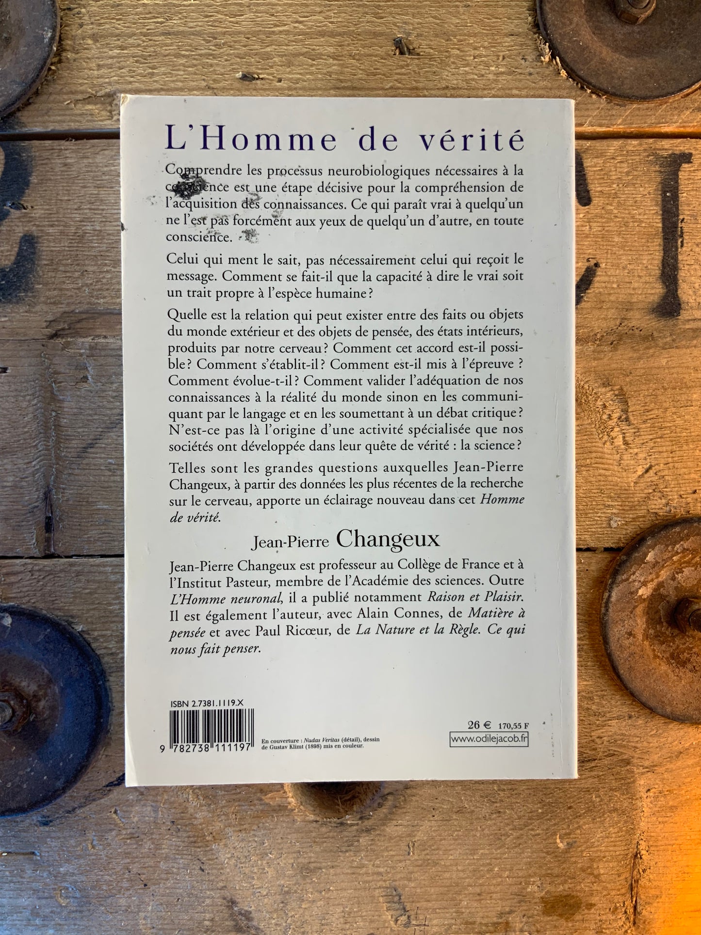 L’homme de vérité - Jean-Pierre Changeux