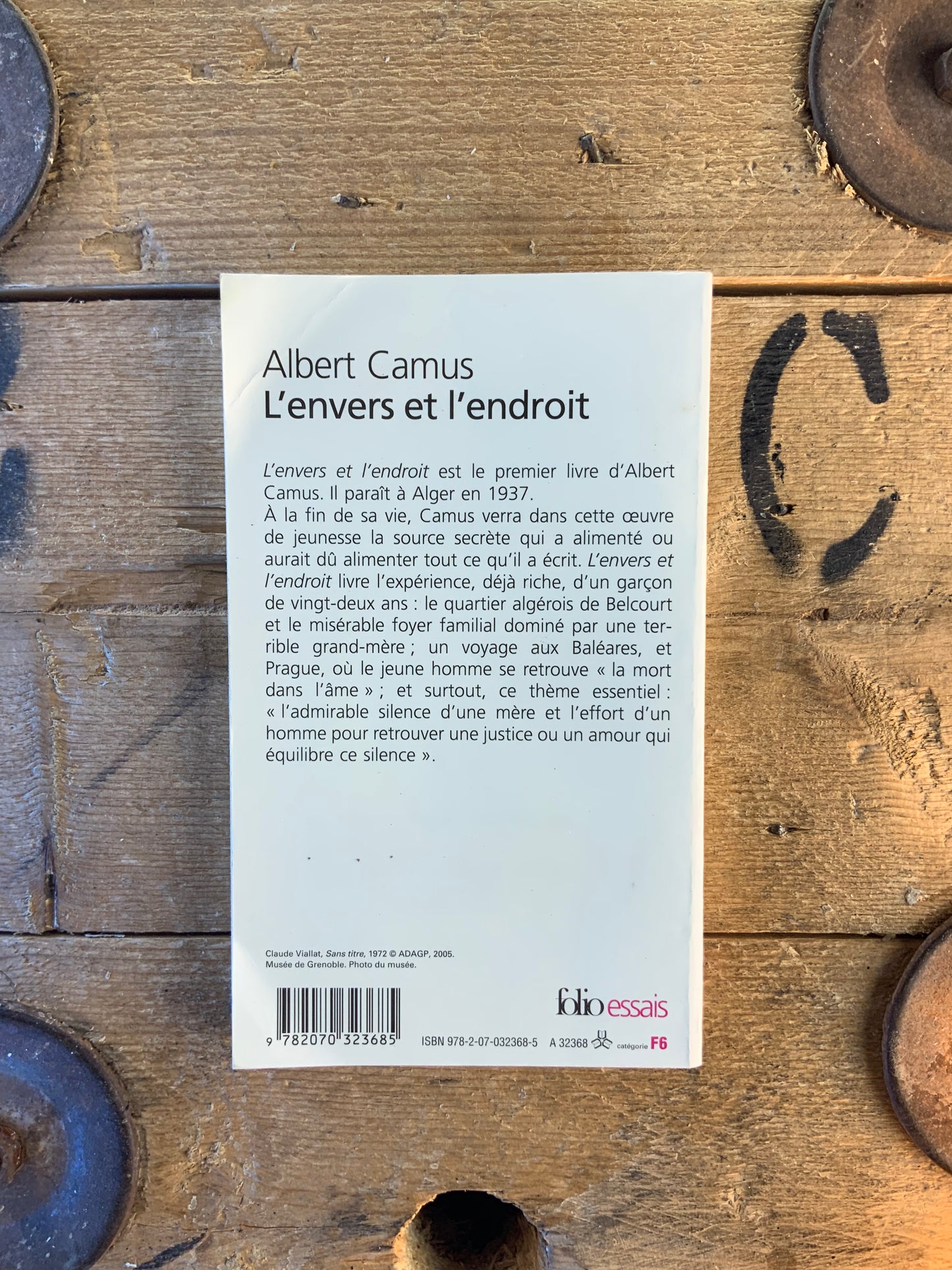 L’envers et l’endroi - Albert Camus